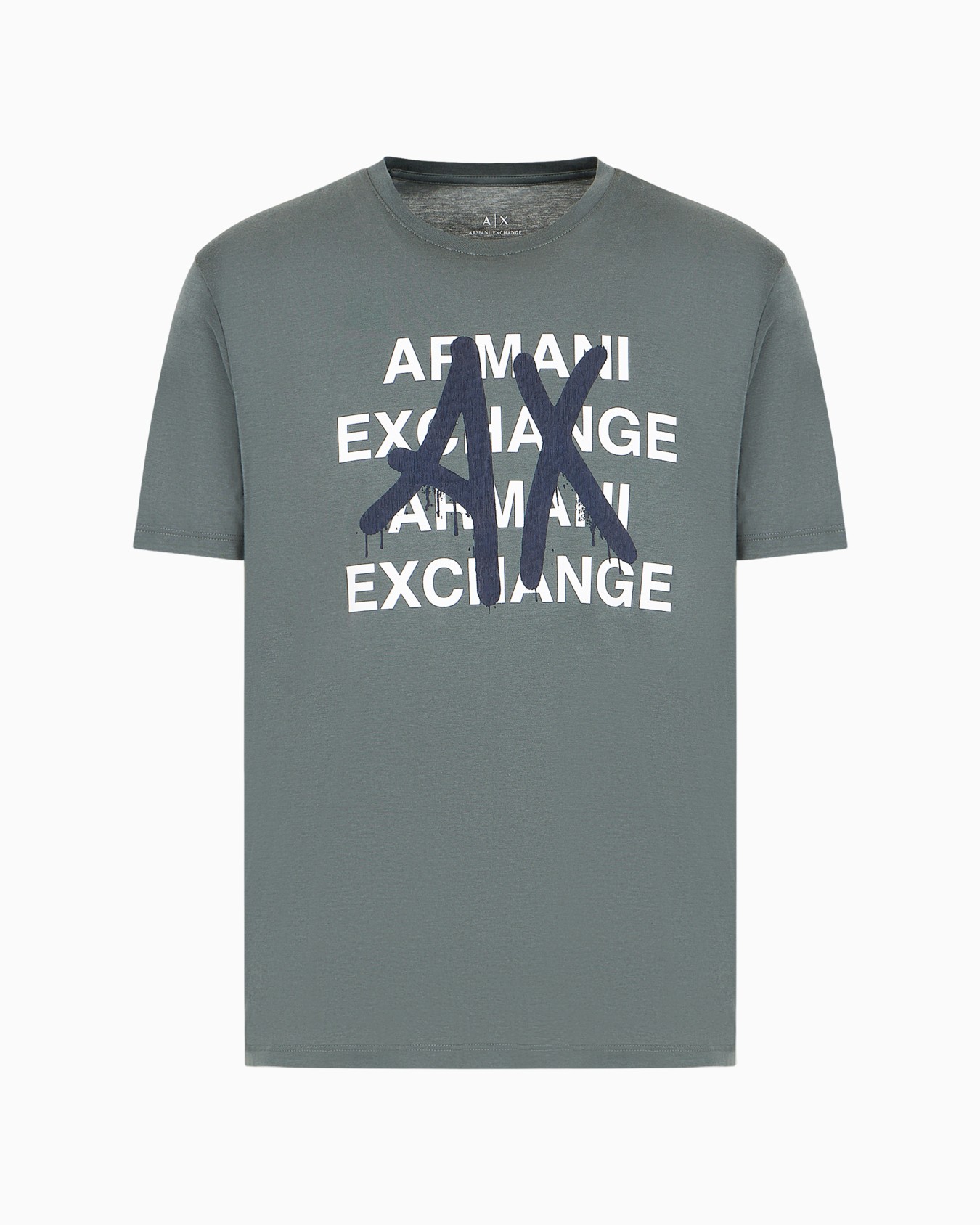 Pima cotton jersey T-shirt with prints on the front Slide 0