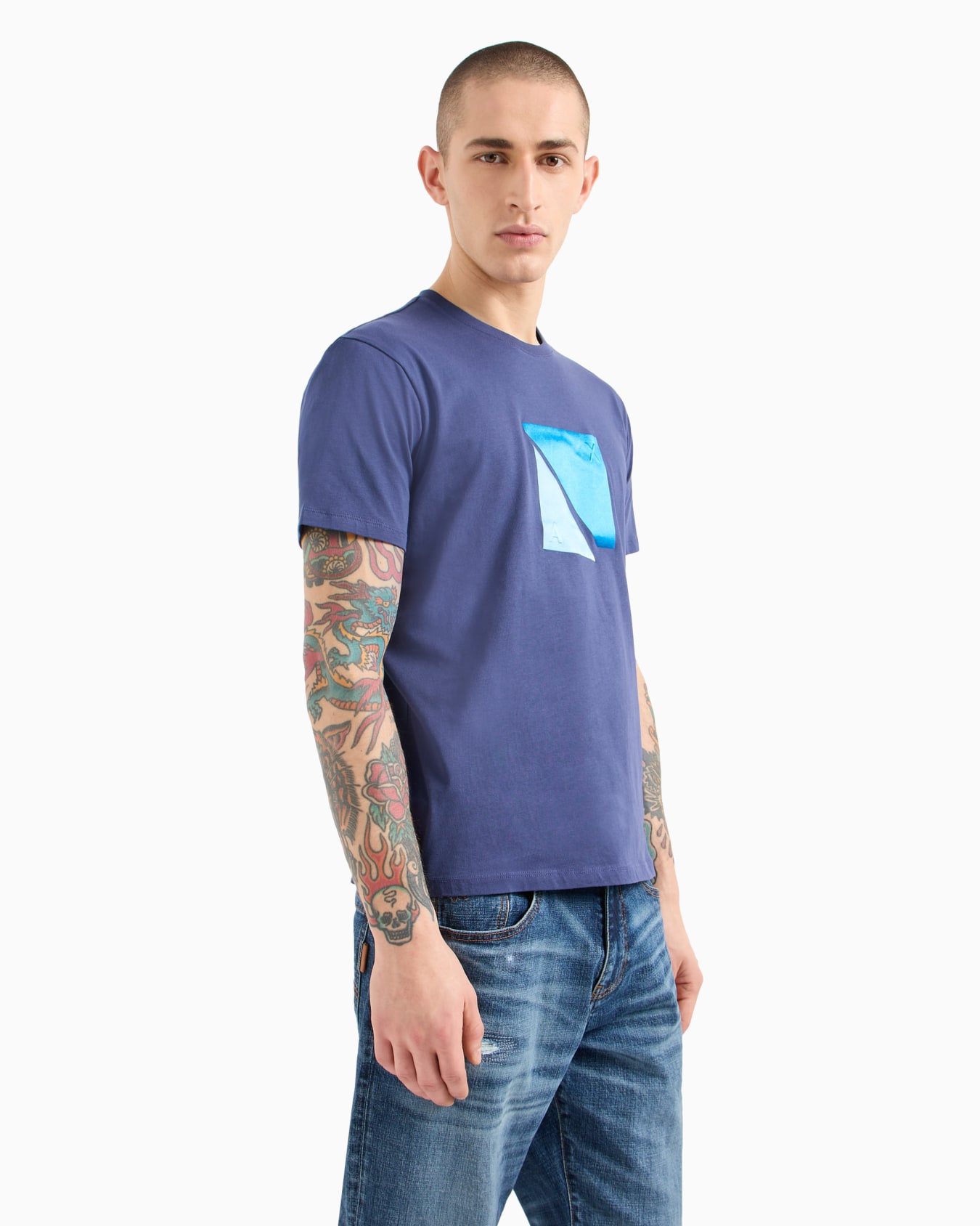 Regular fit T-shirt with logo  Diapositiva 1