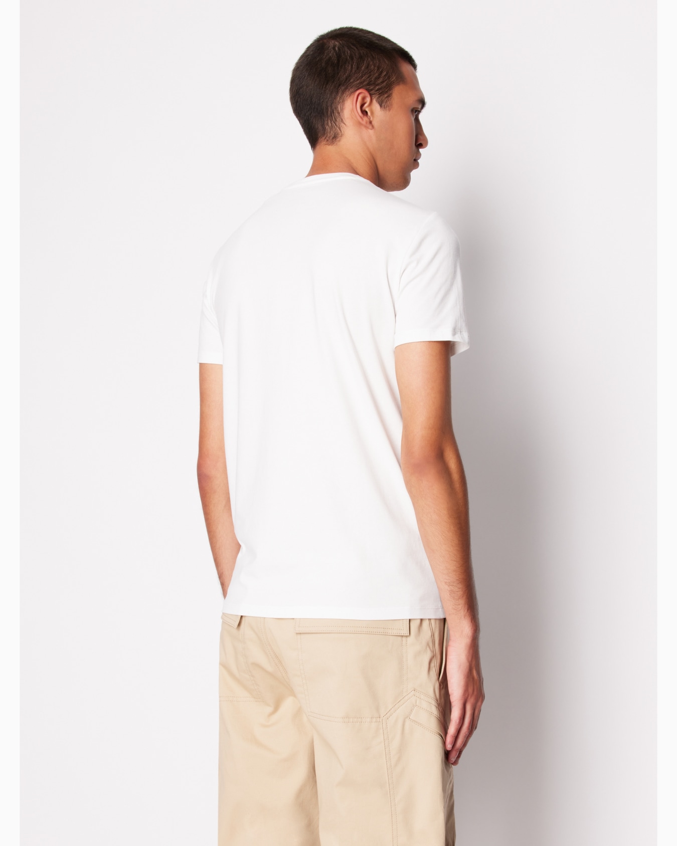 Slim fit T-shirt in stretch cotton jersey Diapositiva 2