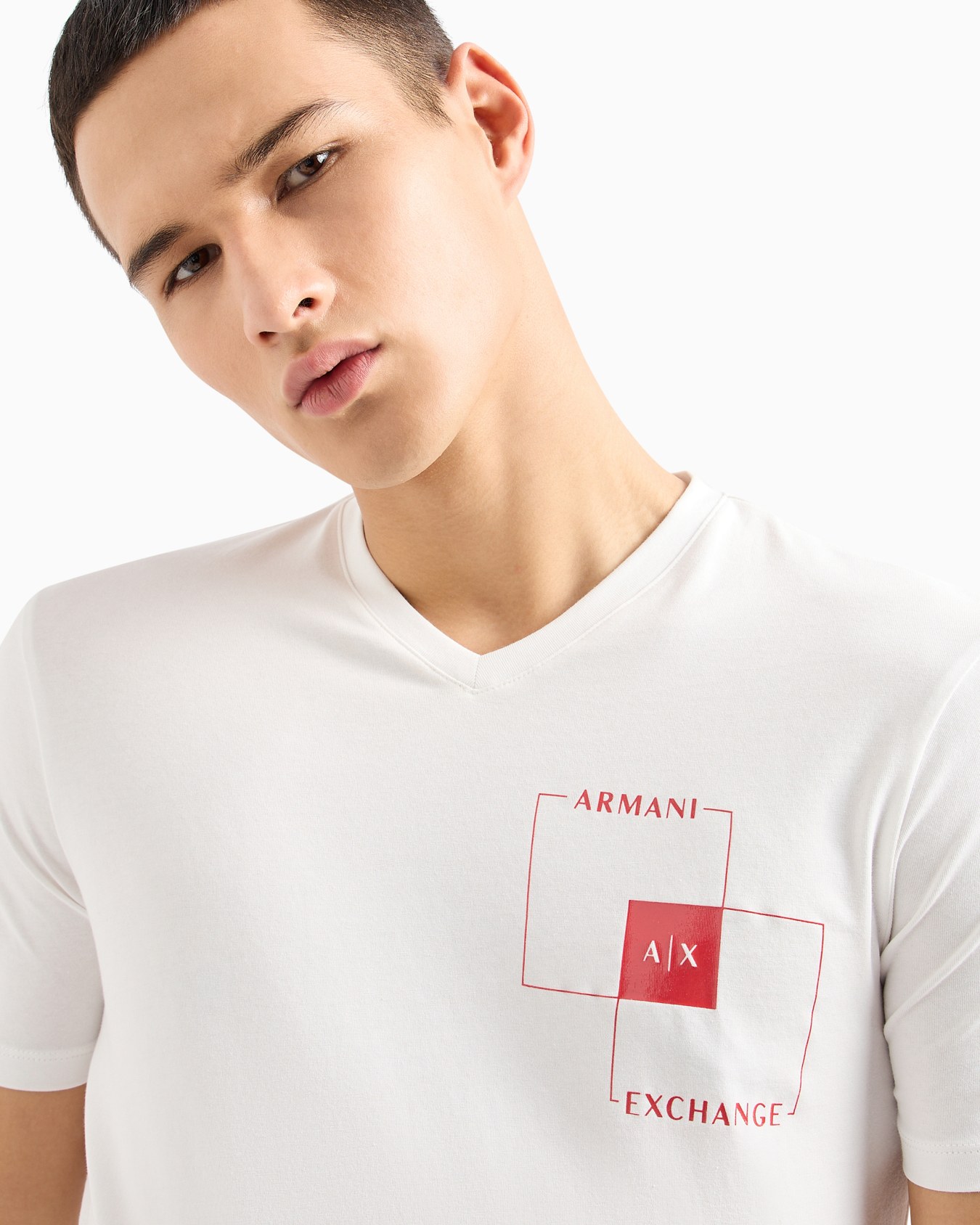 AXロゴ 半袖VネックTシャツ スライドする 5