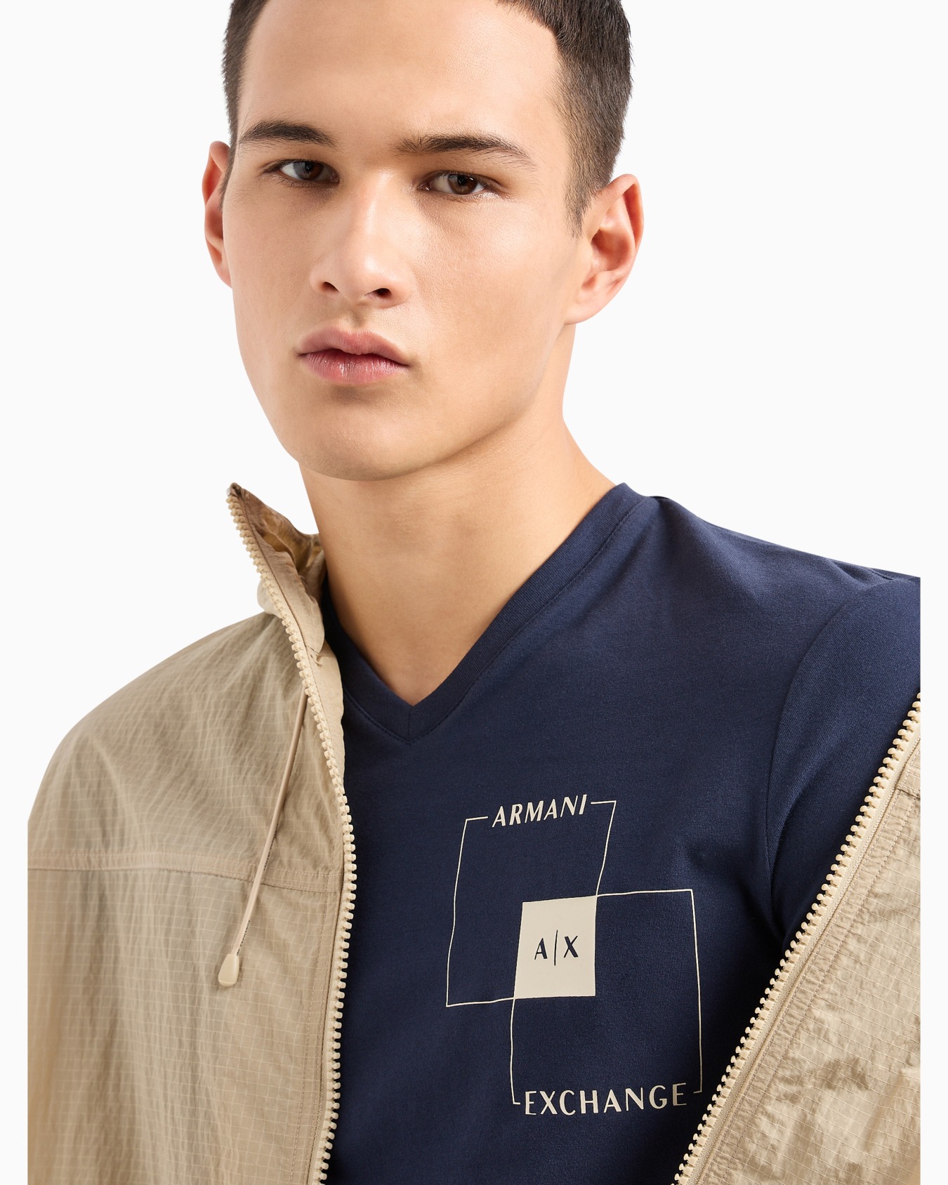 Slim fit T-shirt in stretch cotton jersey Slide 5