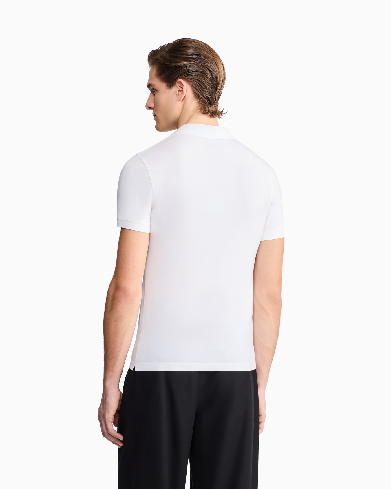 ASV stretch viscose jersey short-sleeved polo shirt Slide 5