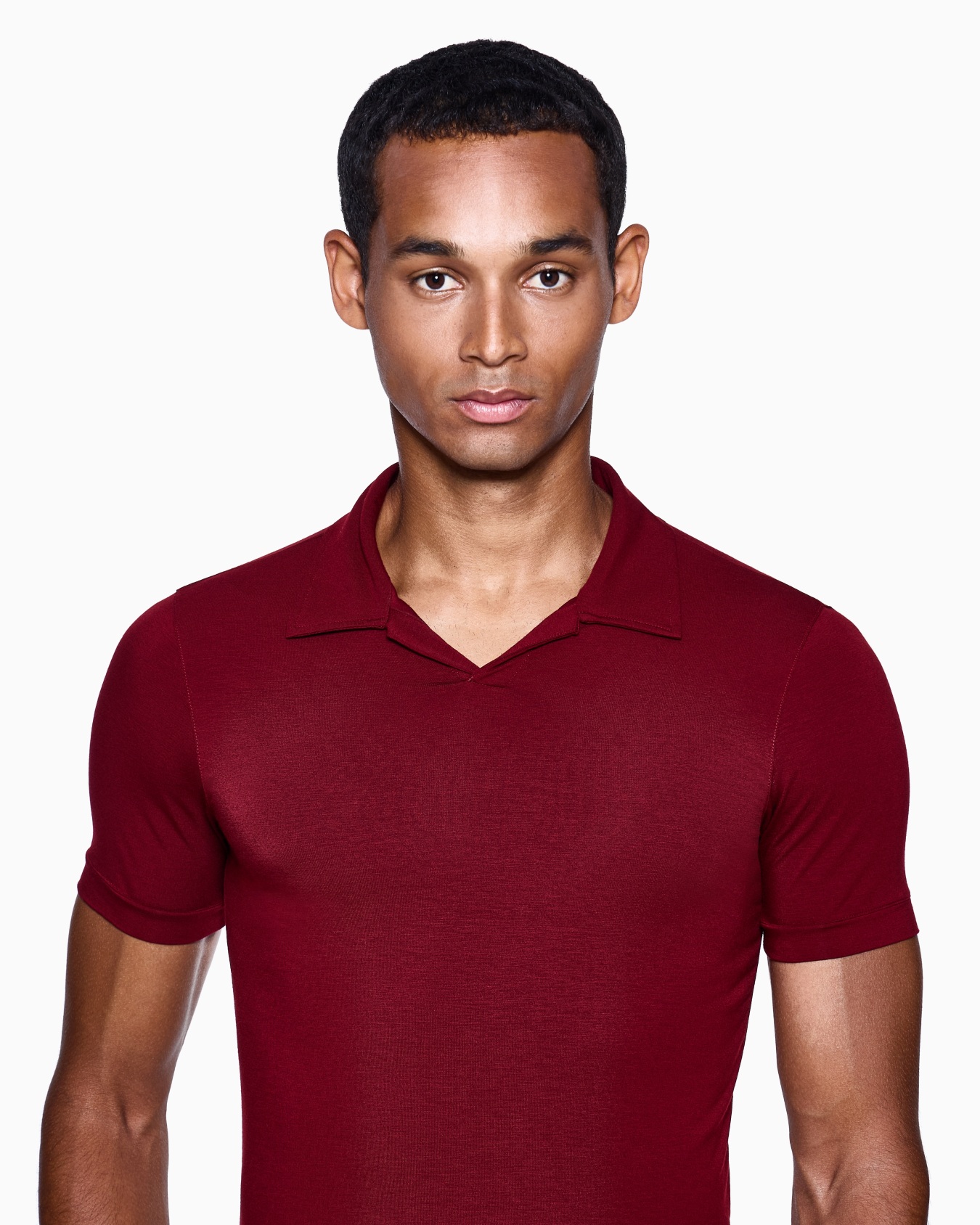 Polo à manches courtes en jersey de viscose stretch ASV Diapositive 4