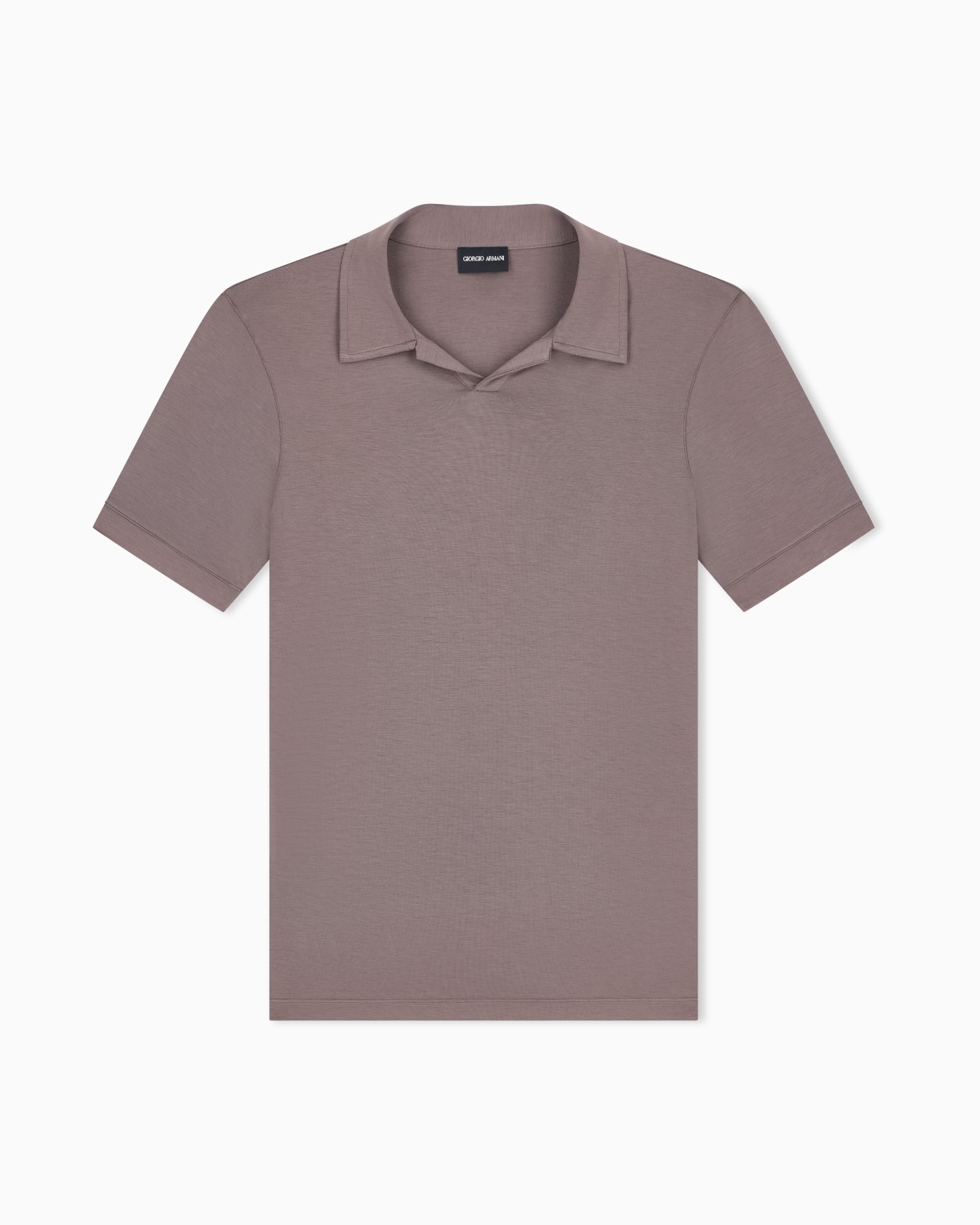 Polo en viscosa elástica sin botones Diapositiva 0
