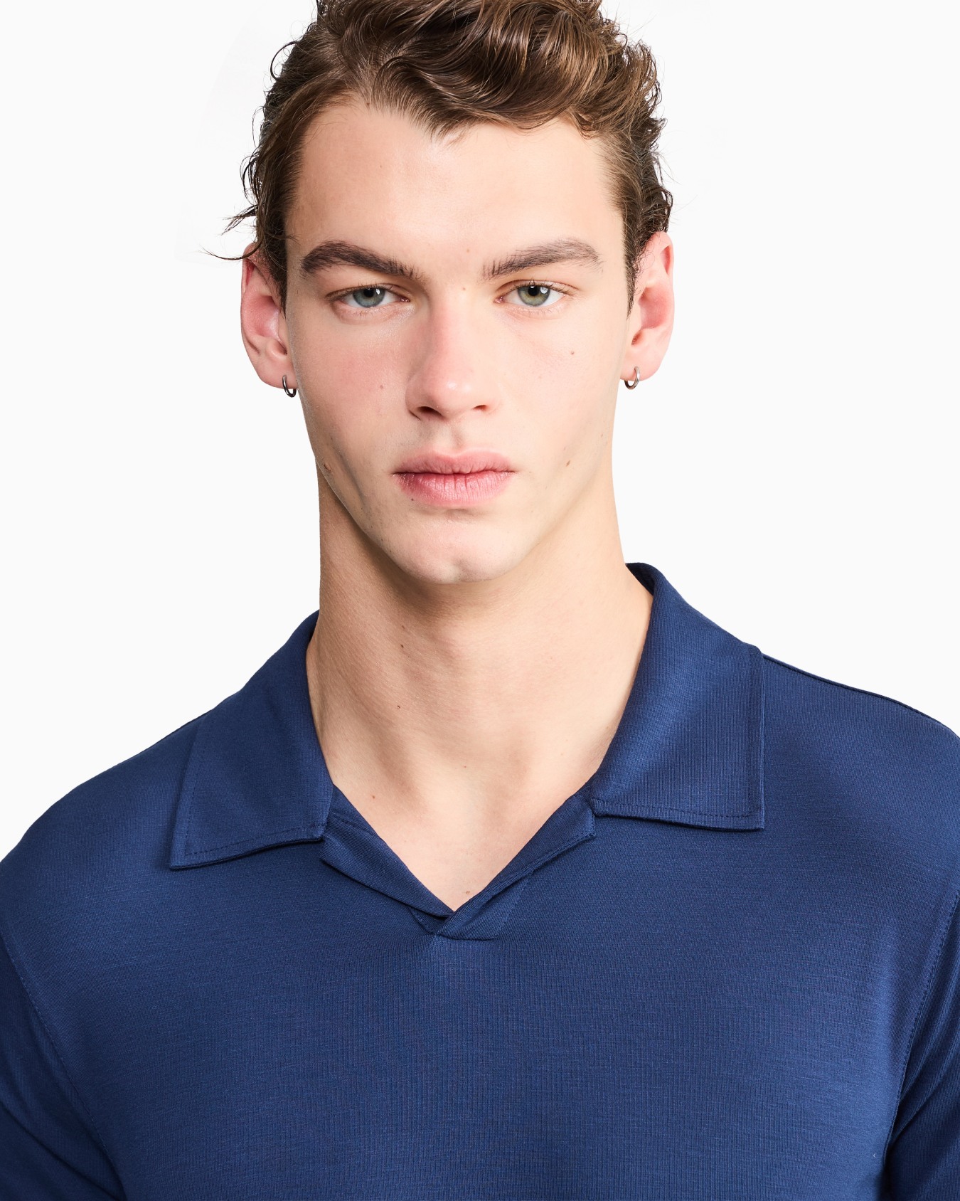 ASV stretch viscose jersey short-sleeved polo shirt Slide 5