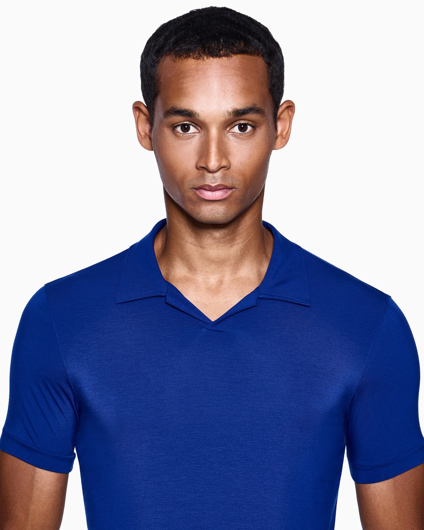 ASV stretch viscose jersey short-sleeved polo shirt Slide 4