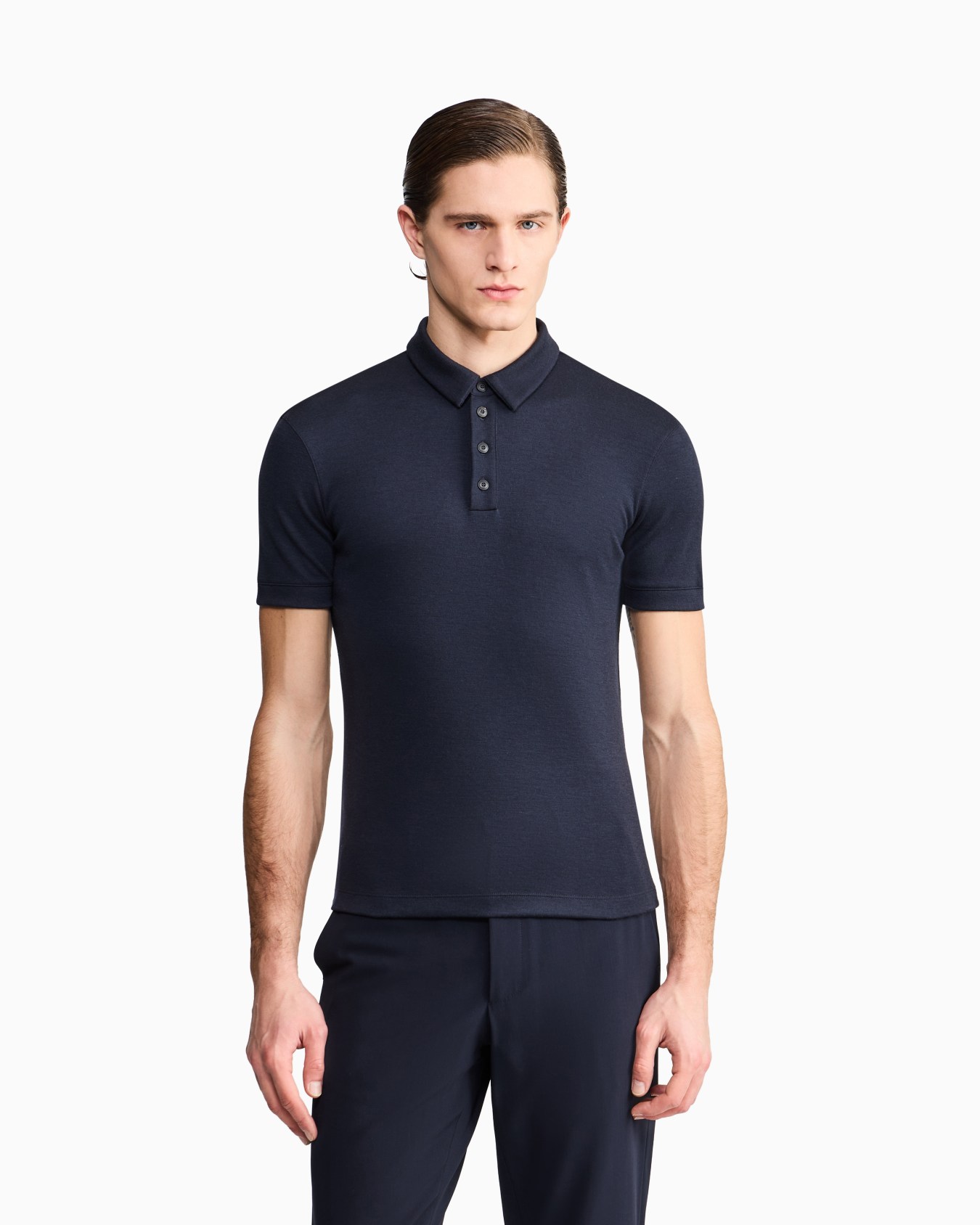 ASV pure cashmere interlock polo shirt Slide 3