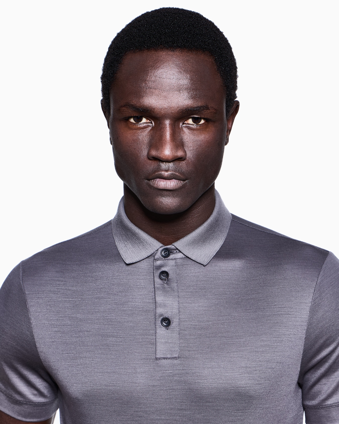 Pure virgin-wool piqué polo shirt Slide 4