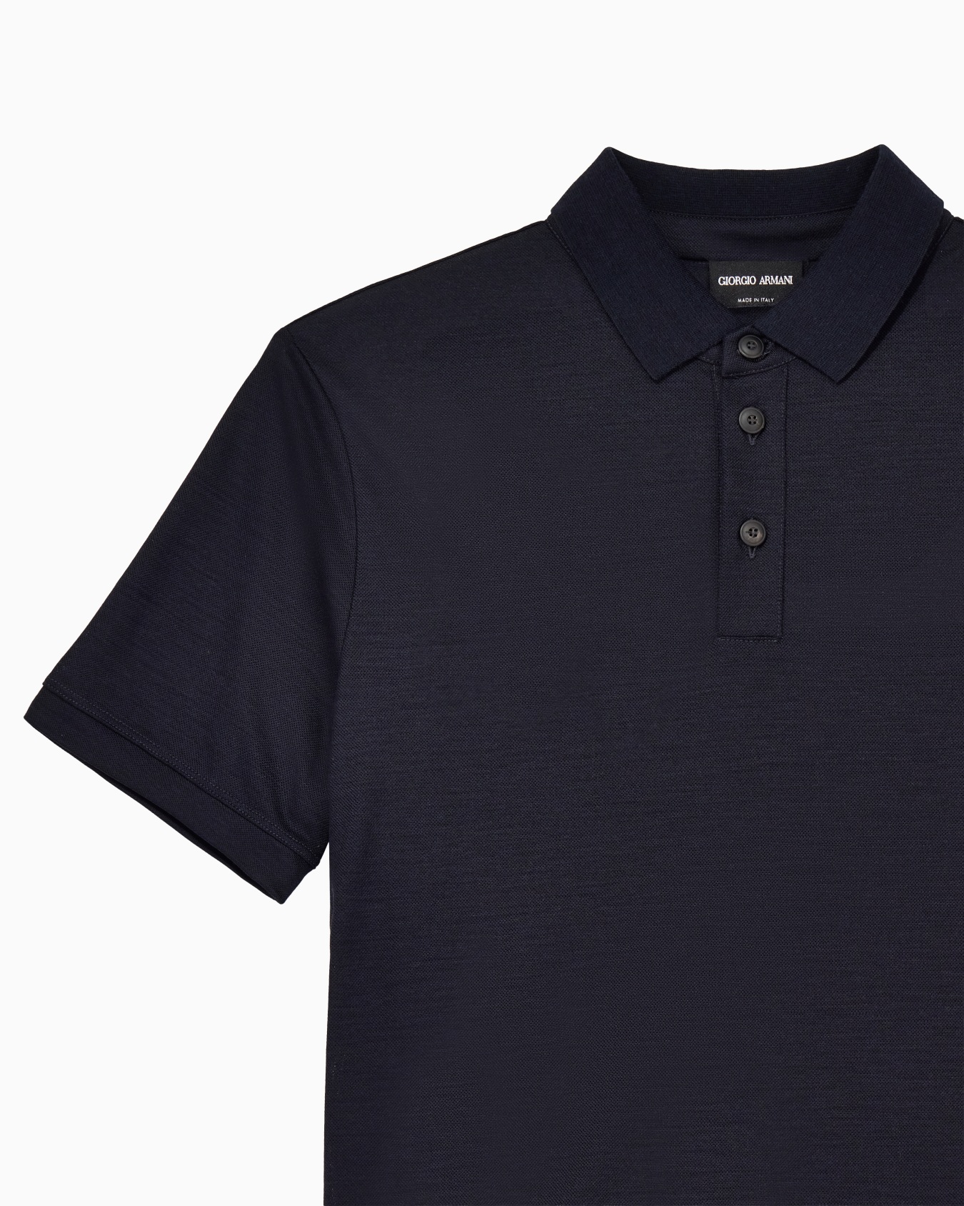 Pure virgin-wool piqué polo shirt Slide 4
