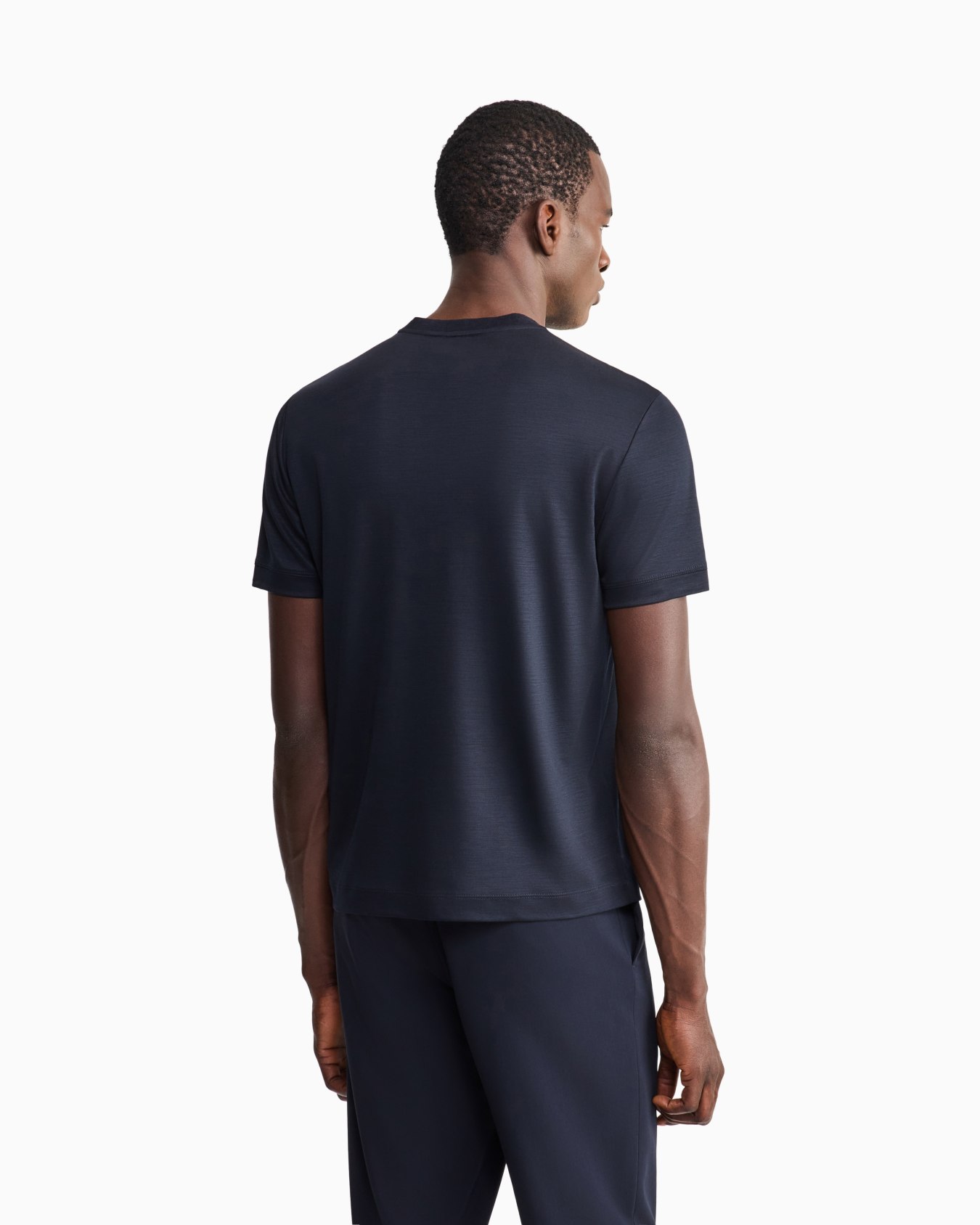 Pure virgin-wool piqué T-shirt Slide 5