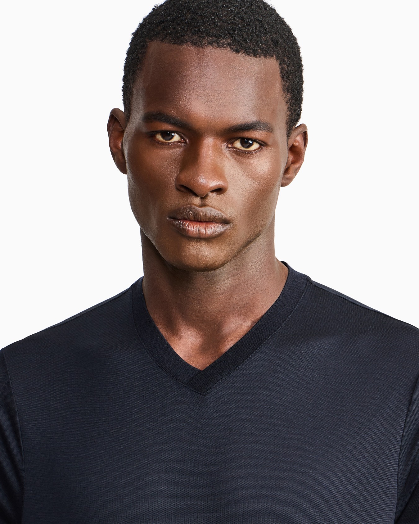 Pure virgin-wool piqué T-shirt Slide 6