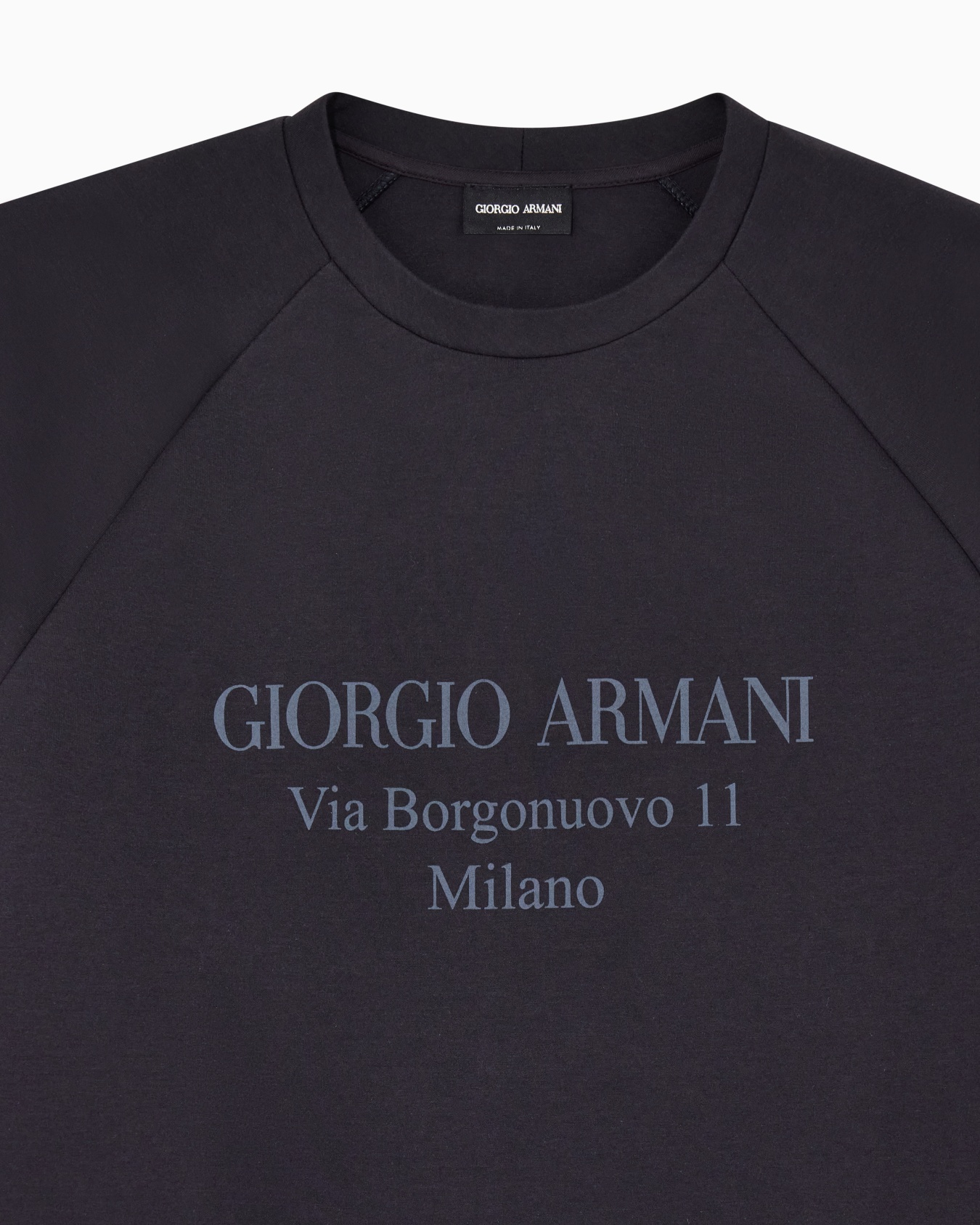 Borgonuovo 11 sweatshirt in cotton double jersey Slide 4