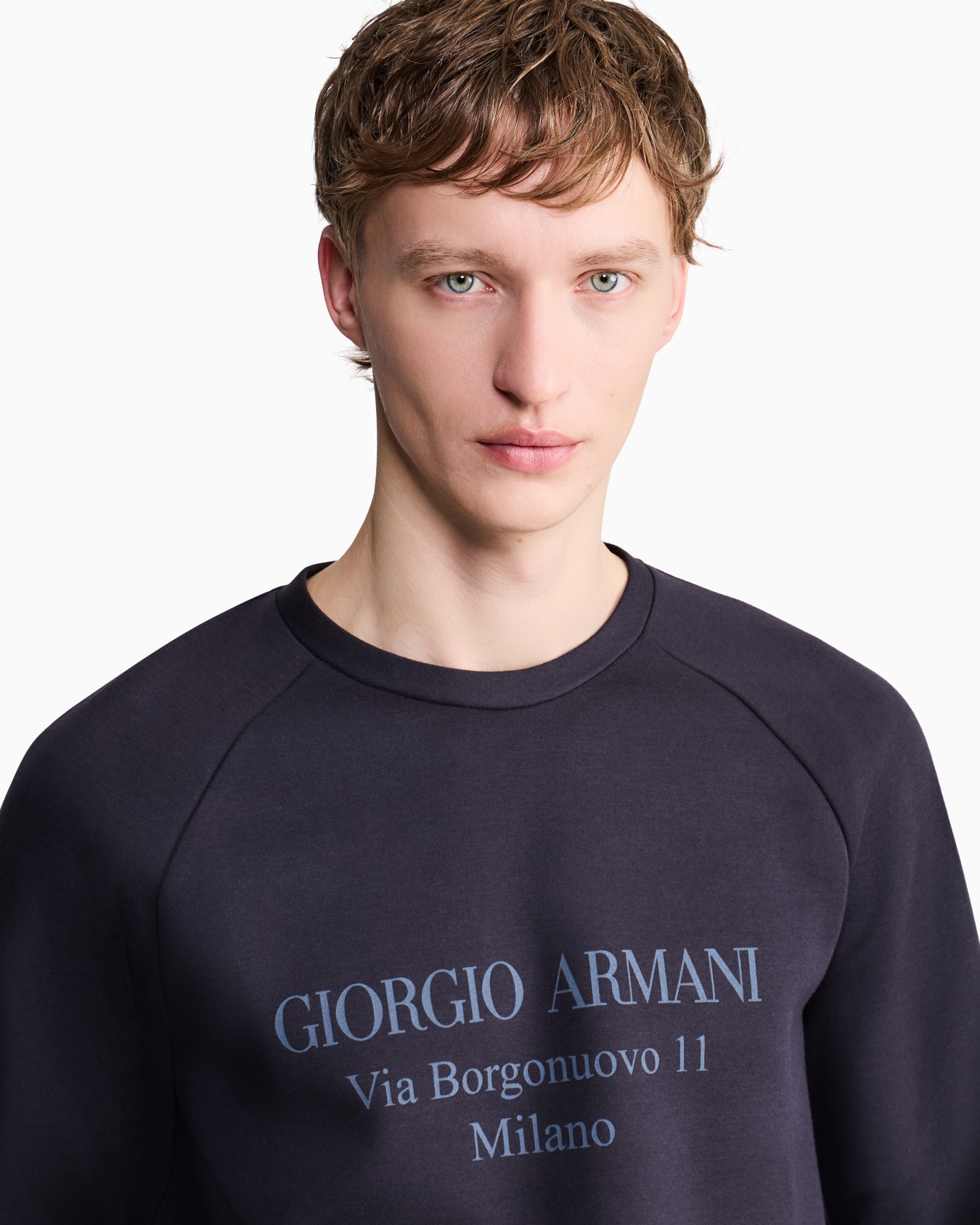 Borgonuovo 11 sweatshirt in cotton double jersey Slide 6