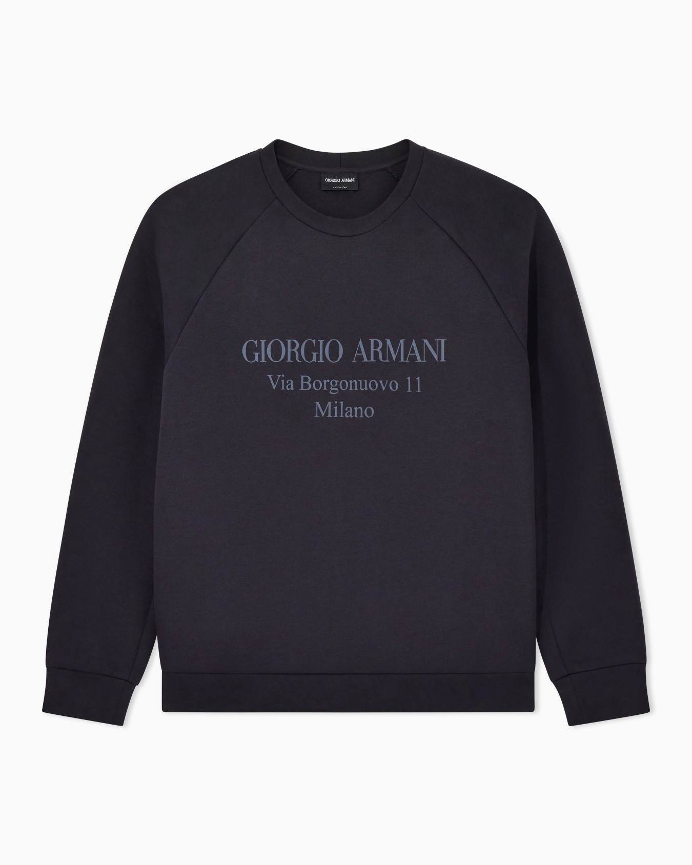 Borgonuovo 11 sweatshirt in cotton double jersey Slide 0