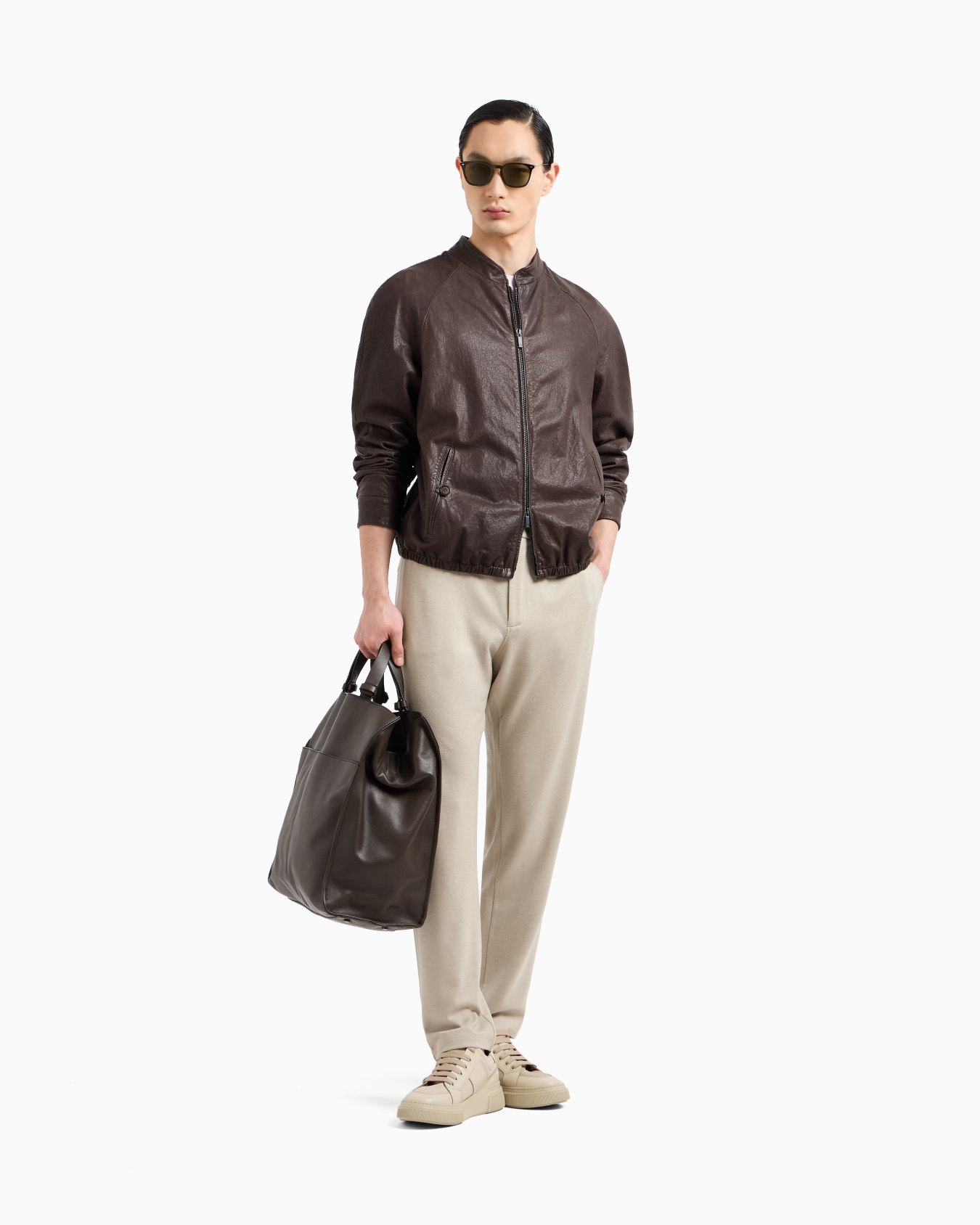 Pantalon en tissu jersey de pur cachemire Diapositive 1
