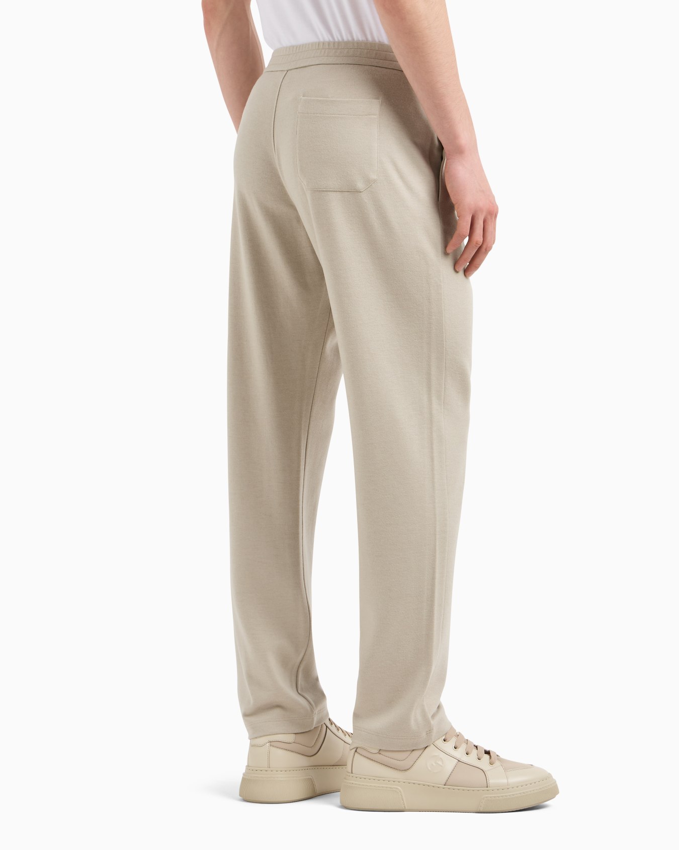 Pantalon en tissu jersey de pur cachemire Diapositive 2