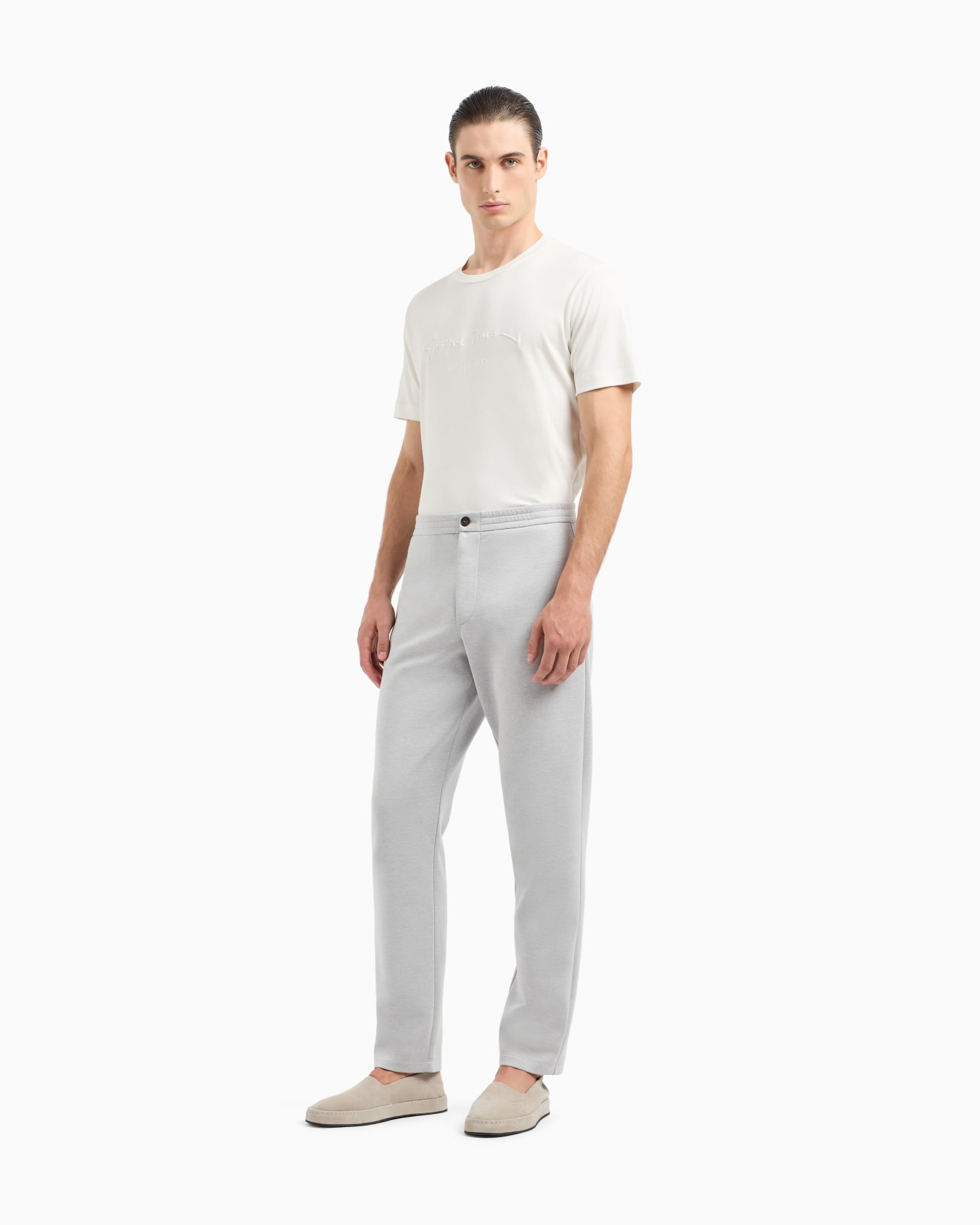 Cotton double-jersey trousers Slide 1