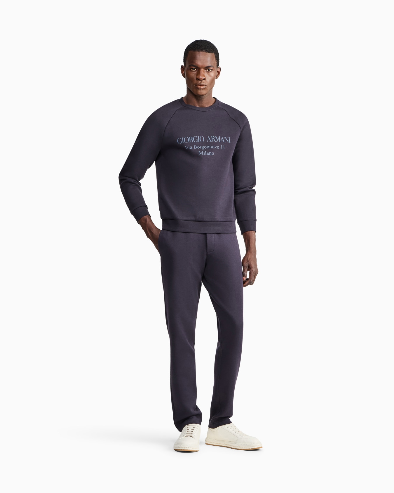 Cotton double-jersey trousers Slide 1