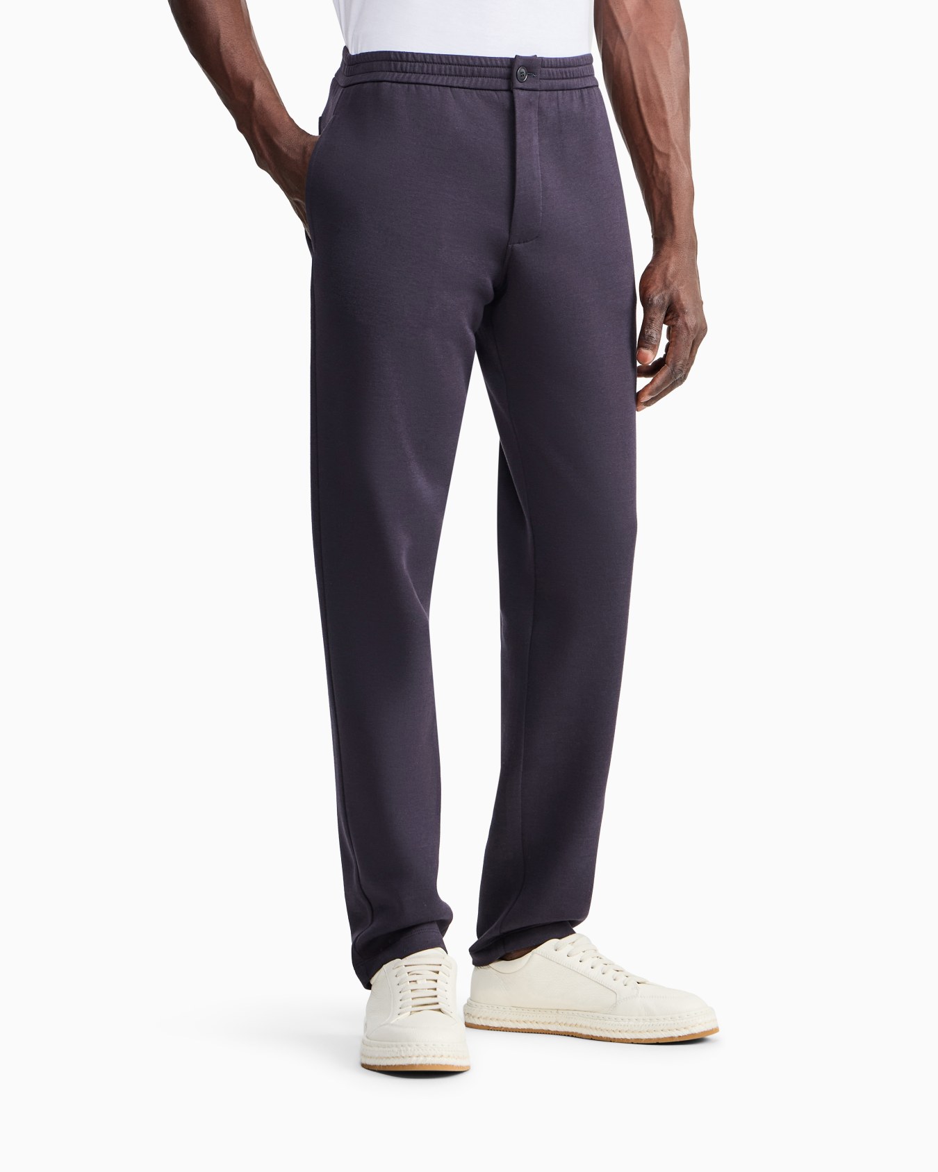 Cotton double-jersey trousers Slide 3
