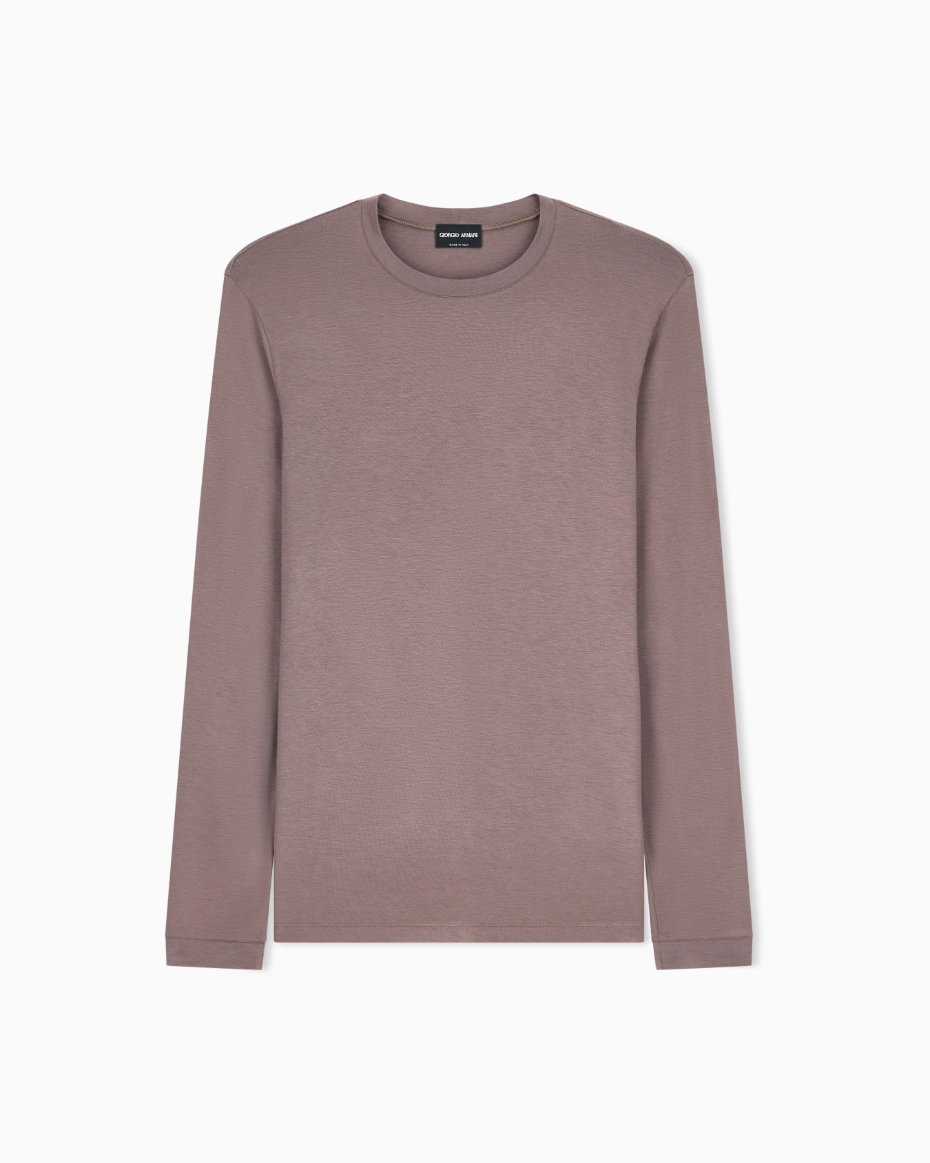 Pull en jersey de viscose stretch à col rond exclusivité web Diapositive 0