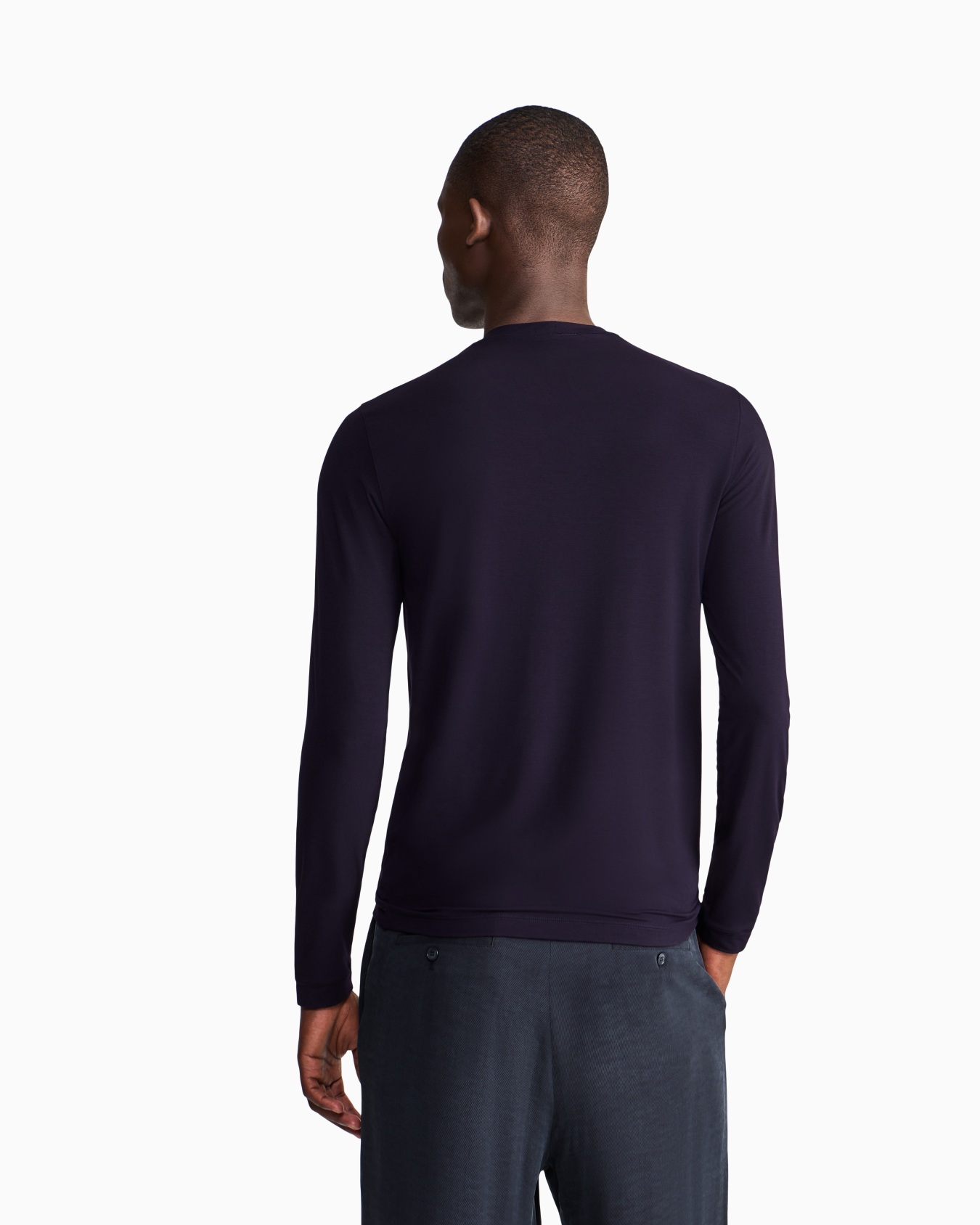 Pull en jersey de viscose stretch à col rond exclusivité web Diapositive 5