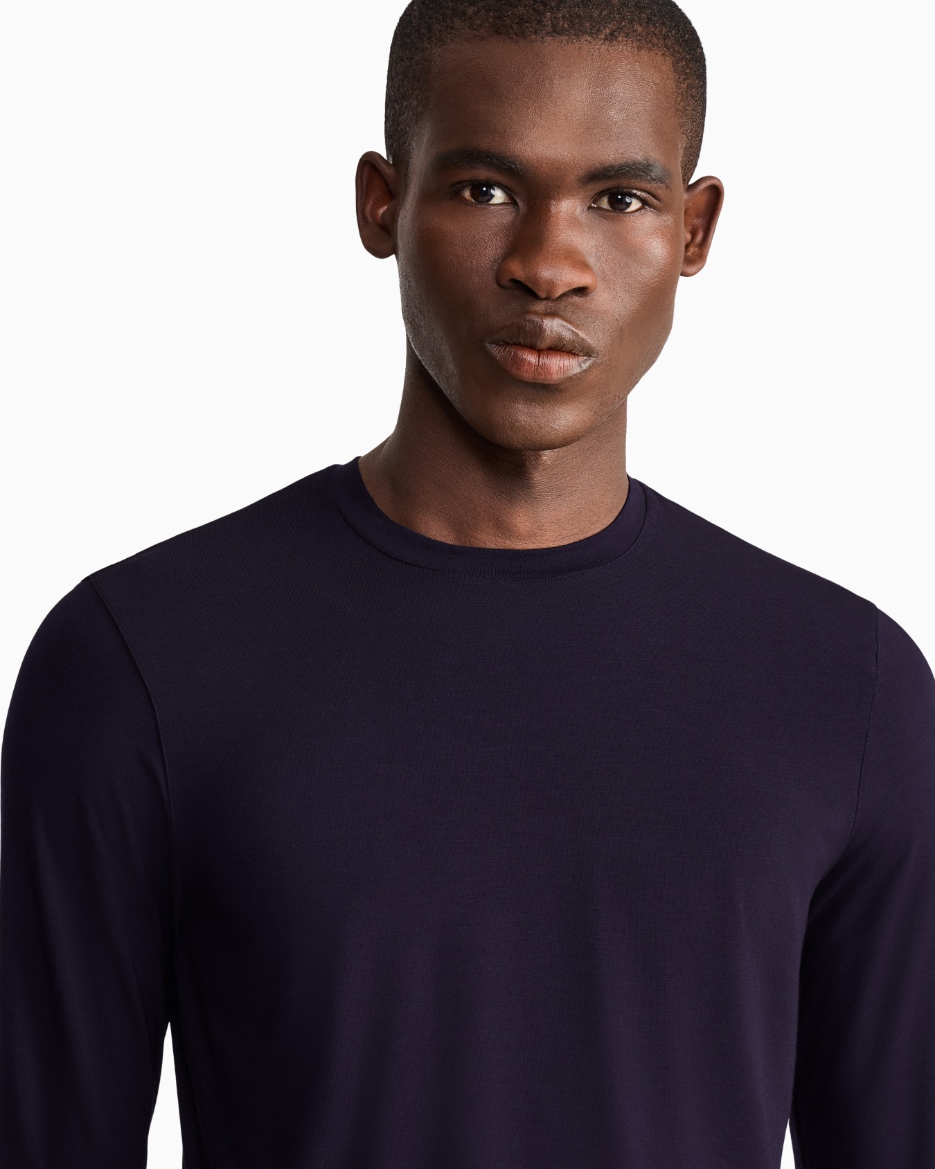 Pull en jersey de viscose stretch à col rond exclusivité web Diapositive 6