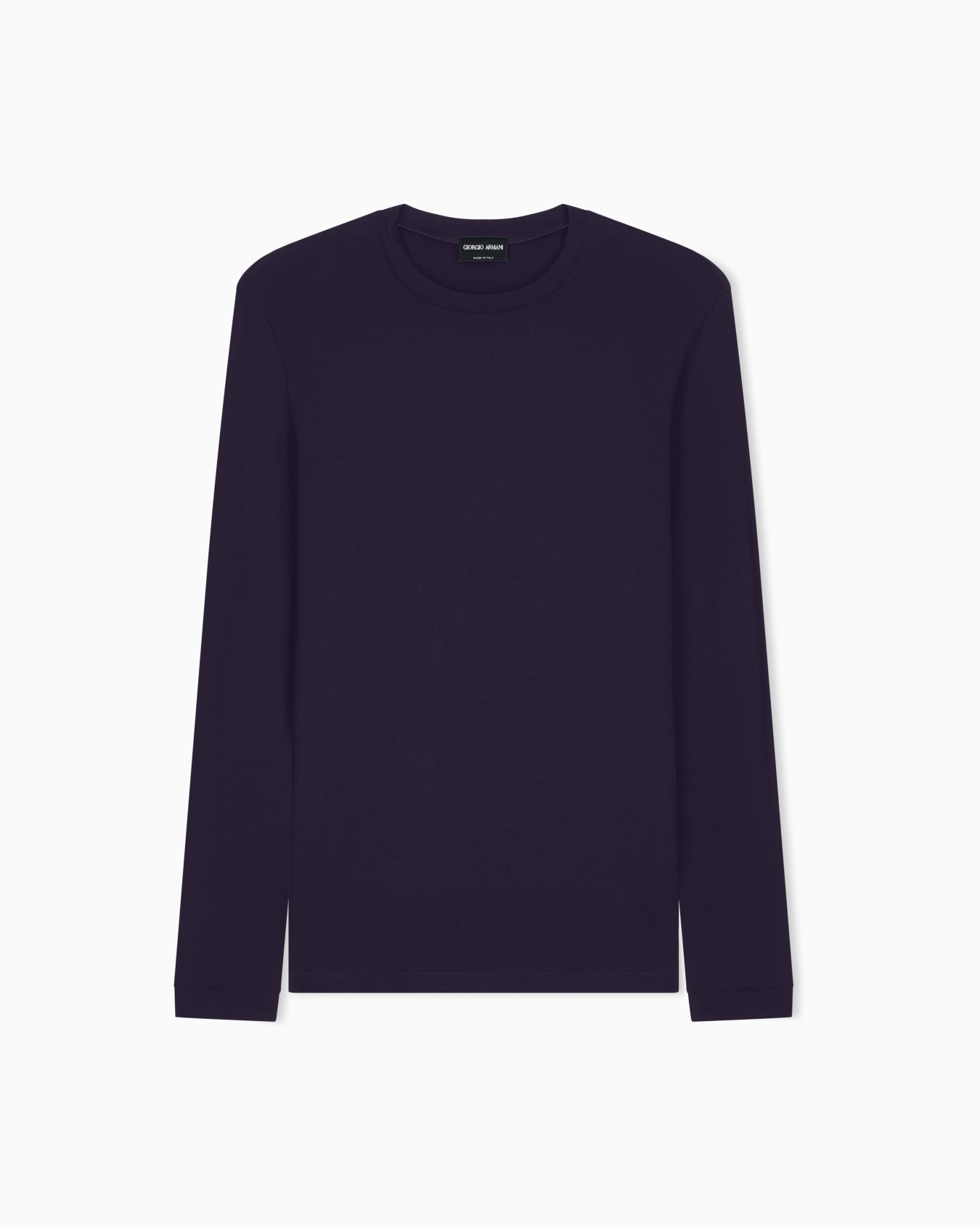 Pull en jersey de viscose stretch à col rond exclusivité web Diapositive 0
