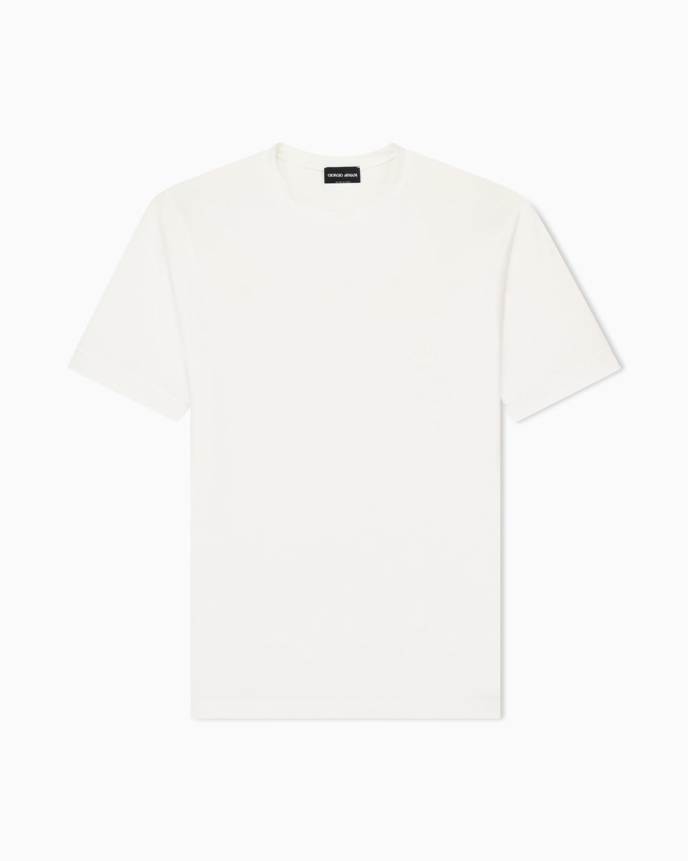 ASV stretch viscose jersey jumper with crew neck and short sleeves Slide 0