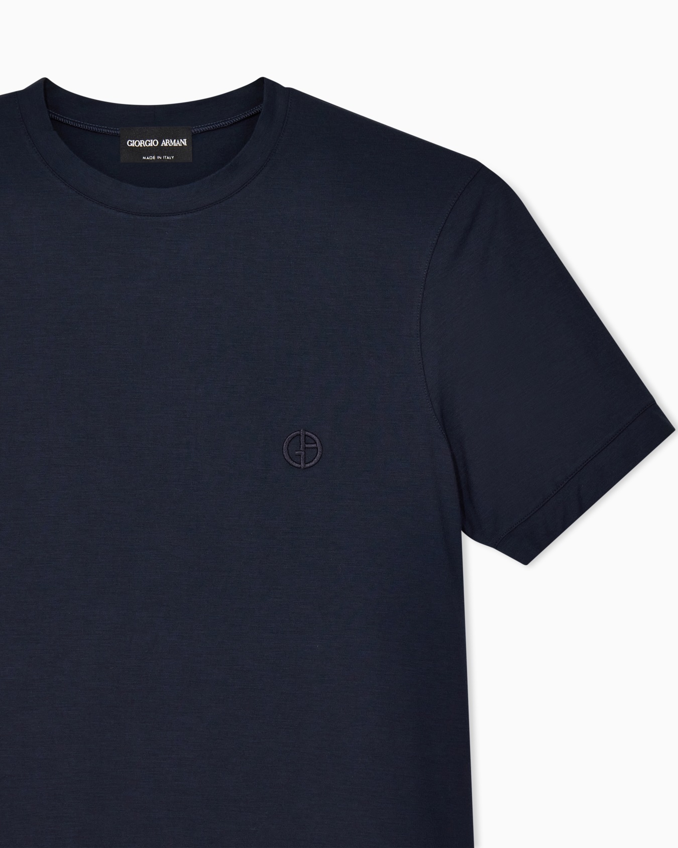 Pull ras-du-cou à manches courtes en jersey de viscose stretch ASV Diapositive 4