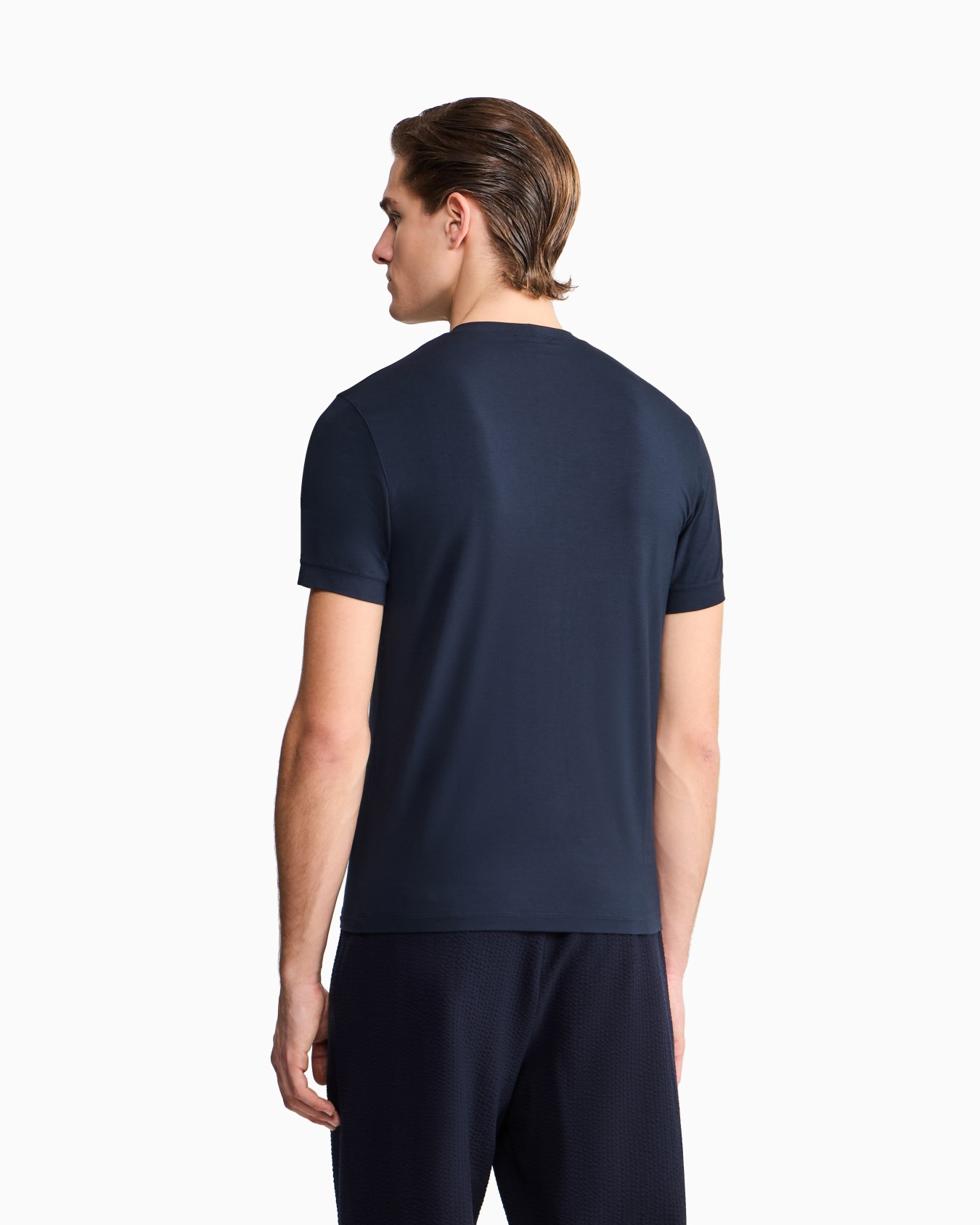 Pull ras-du-cou à manches courtes en jersey de viscose stretch ASV Diapositive 5