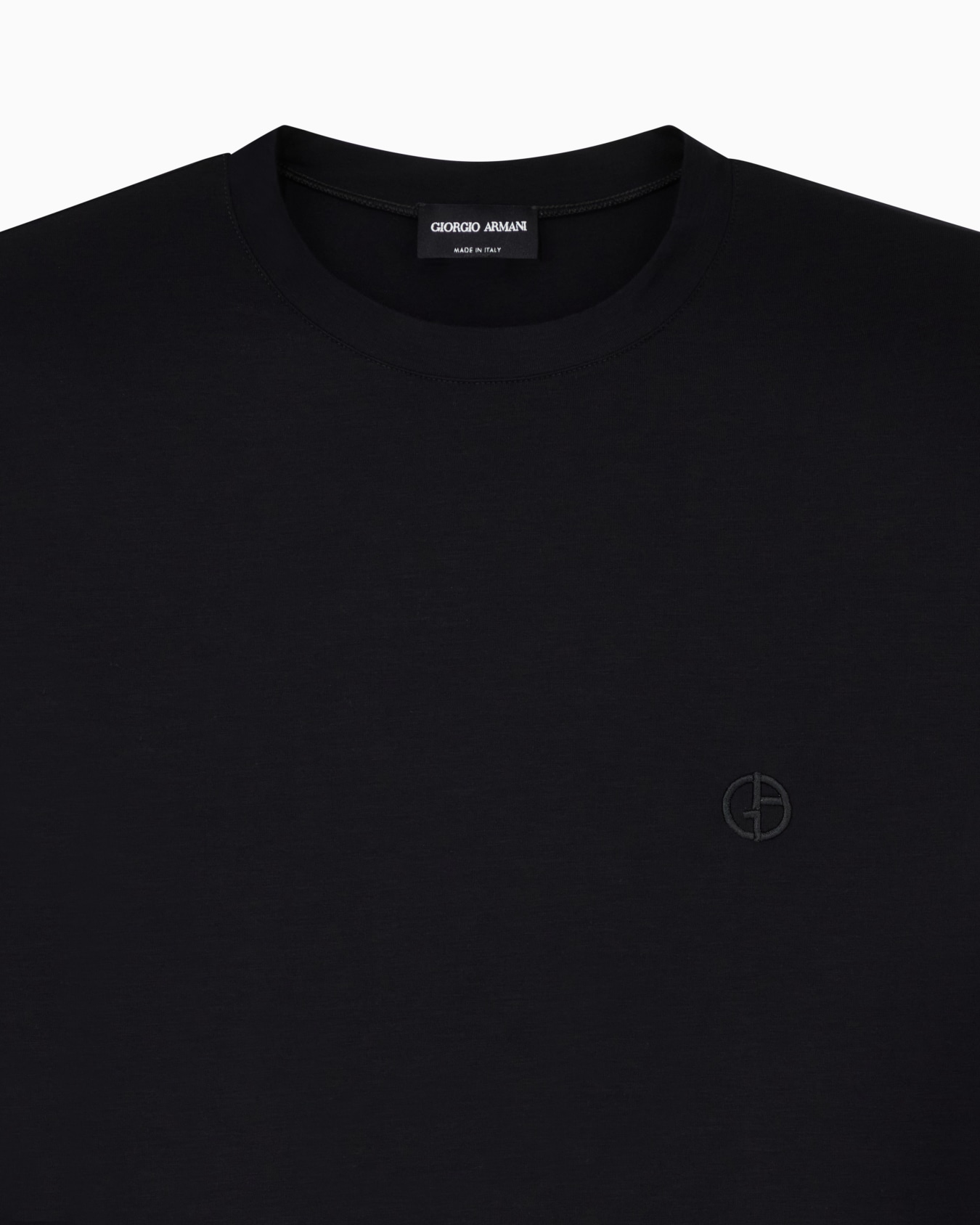 ASV stretch viscose jersey jumper with crew neck and short sleeves Slide 4