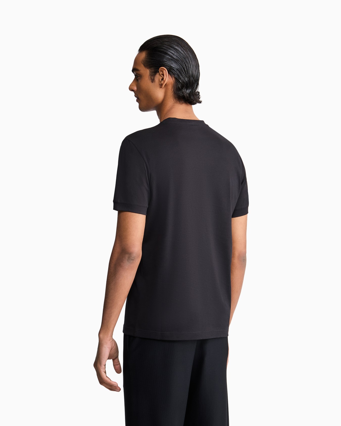 Borgonuovo 11 crew-neck T-shirt in Pima cotton jersey Slide 5