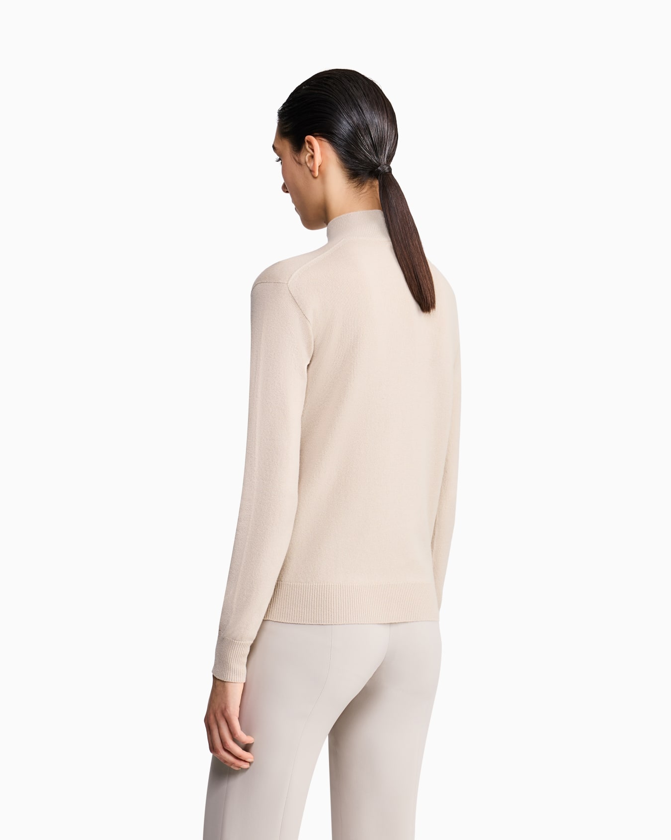 Pure cashmere roll neck sweater Slide 5