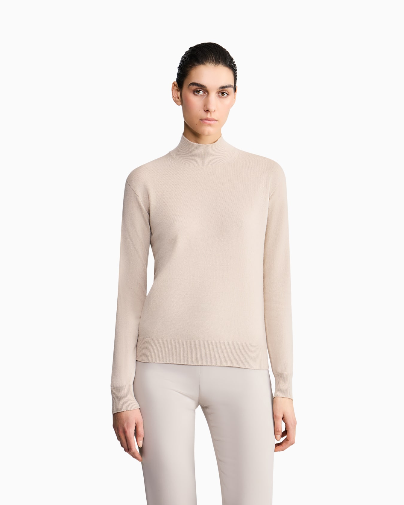 Pure cashmere roll neck sweater Slide 3