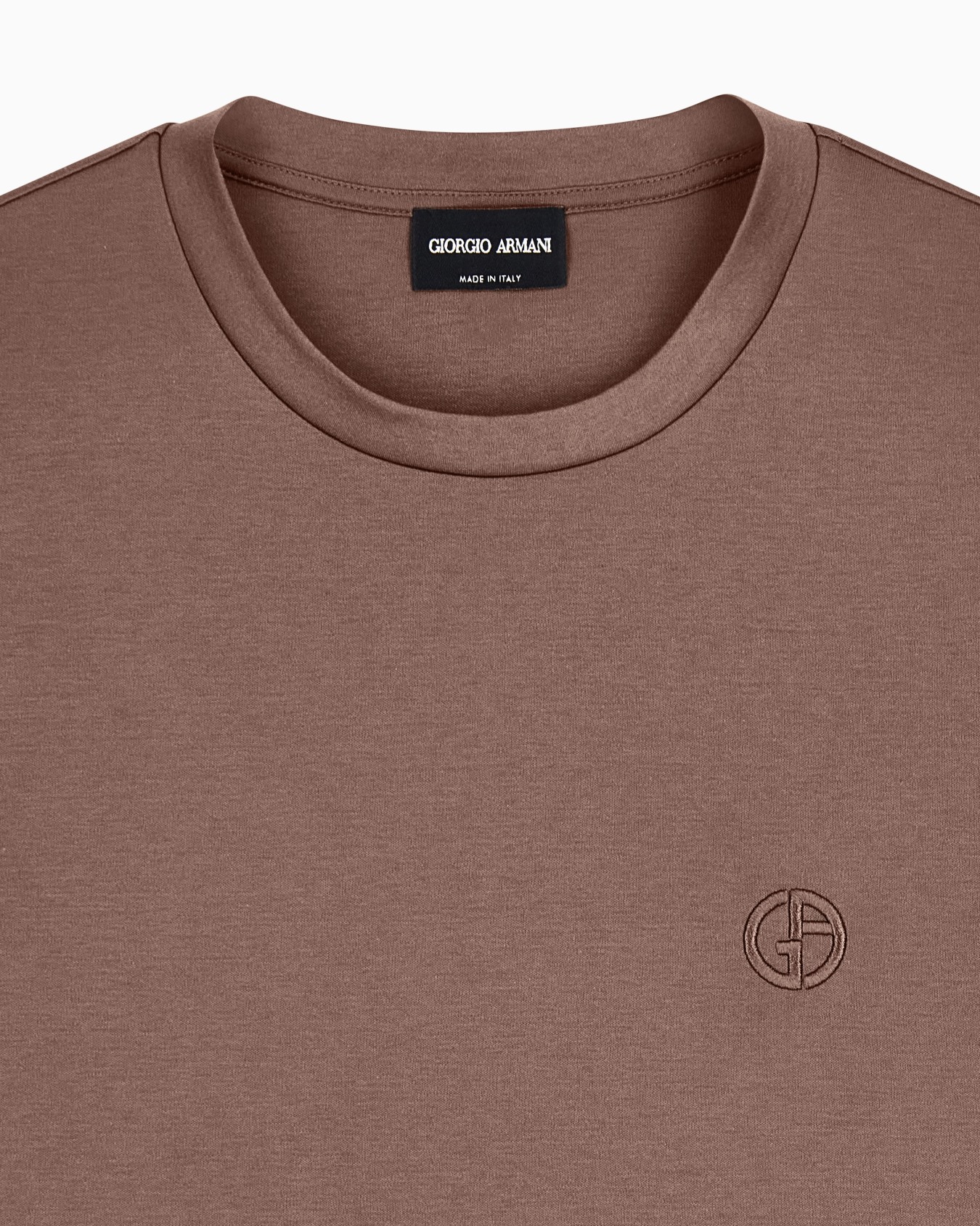 T-shirt with logo and crew neck in cotton interlock  Slide 4
