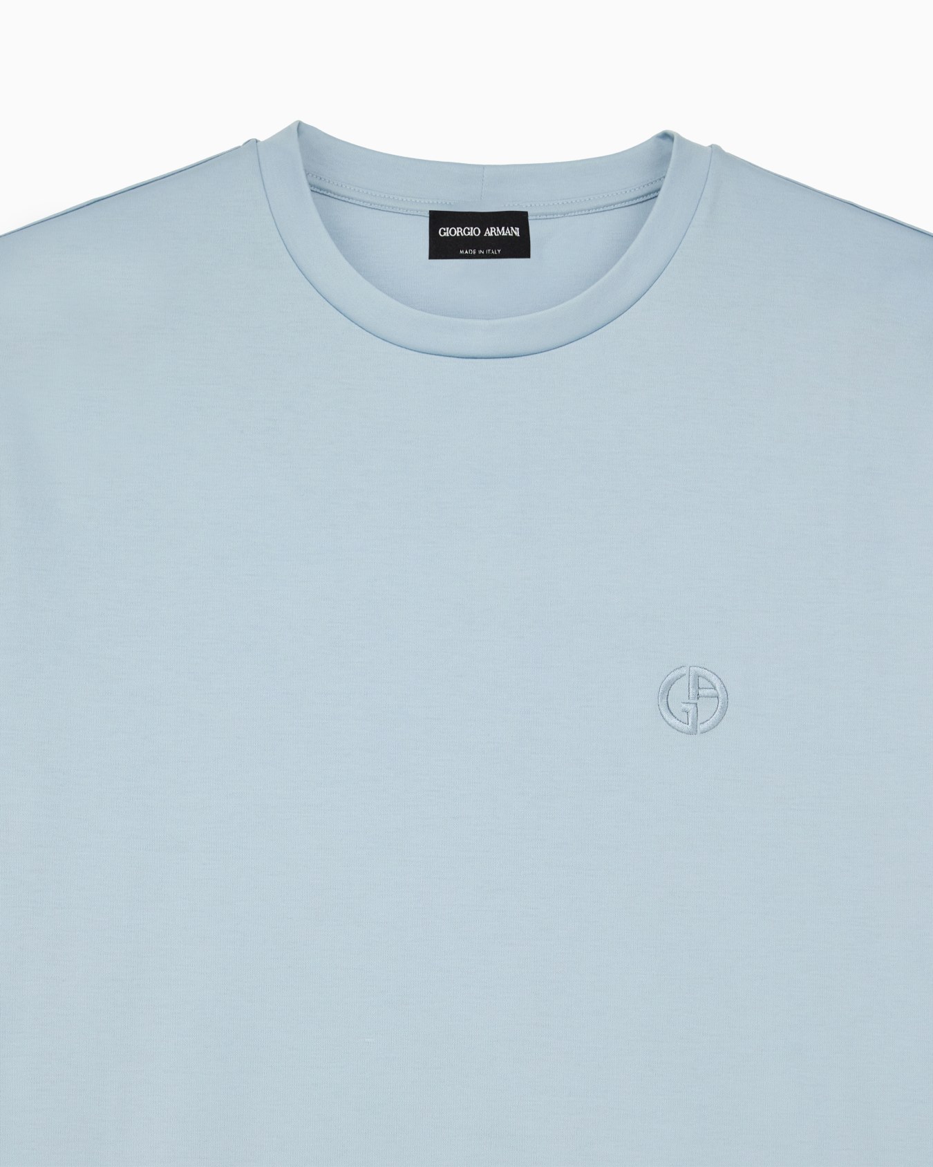 Cotton-interlock T-shirt with embroidered logo Slide 4