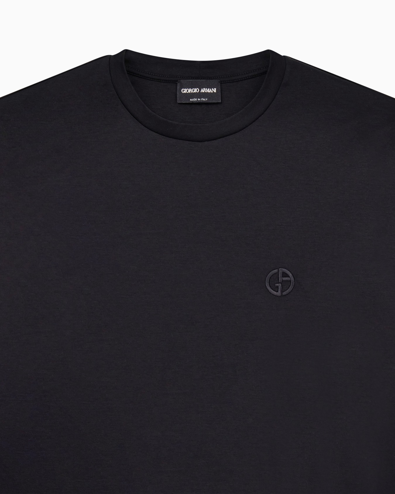 Cotton-interlock T-shirt with embroidered logo Slide 4