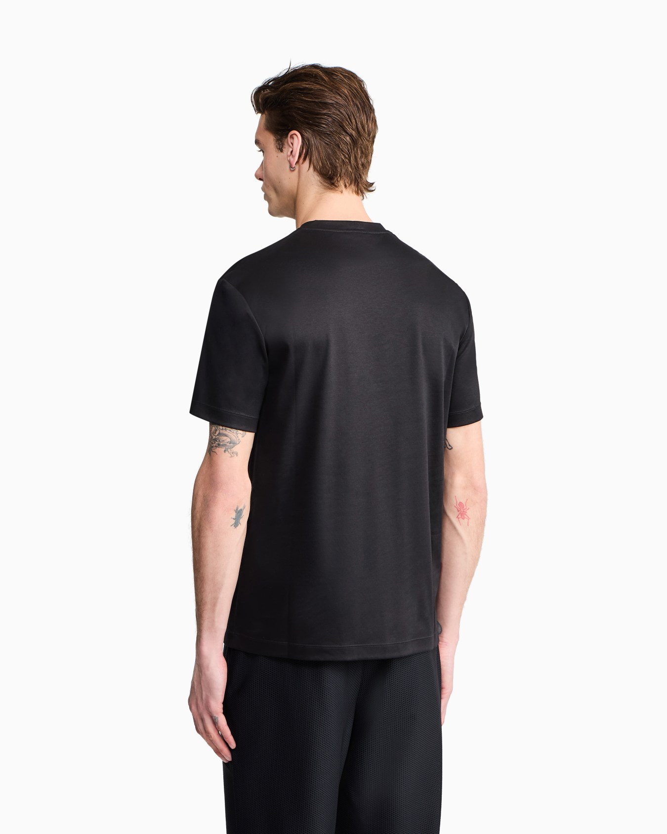 Cotton-interlock T-shirt with embroidered logo Slide 5