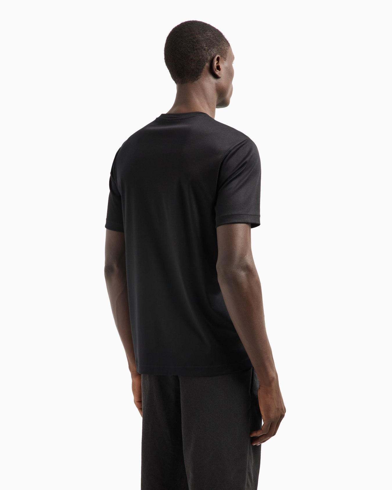 T-Shirt aus Interlock-Baumwolle mit Logostickerei Folie 2
