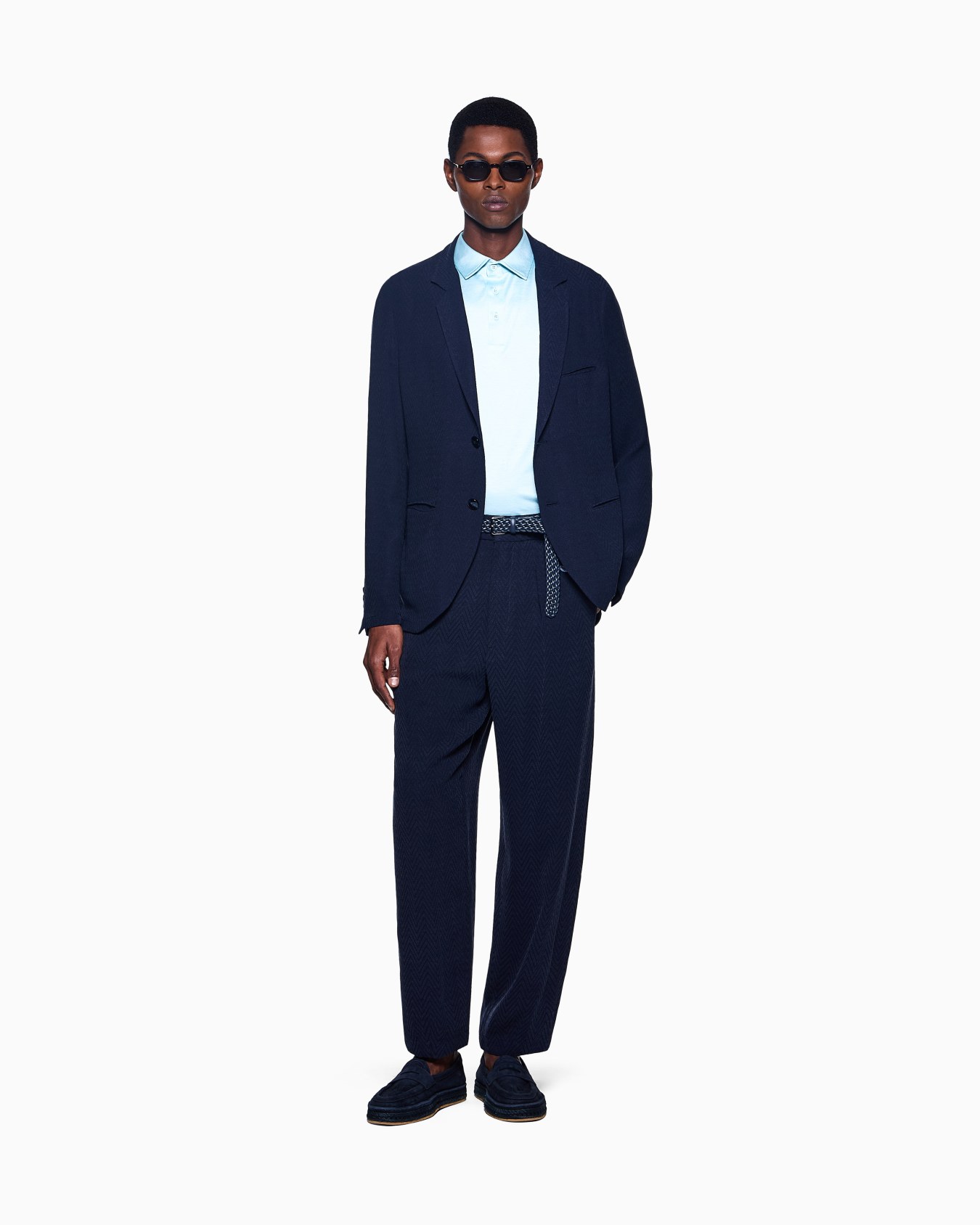 Silk and cotton-mélange jersey polo shirt Slide 1