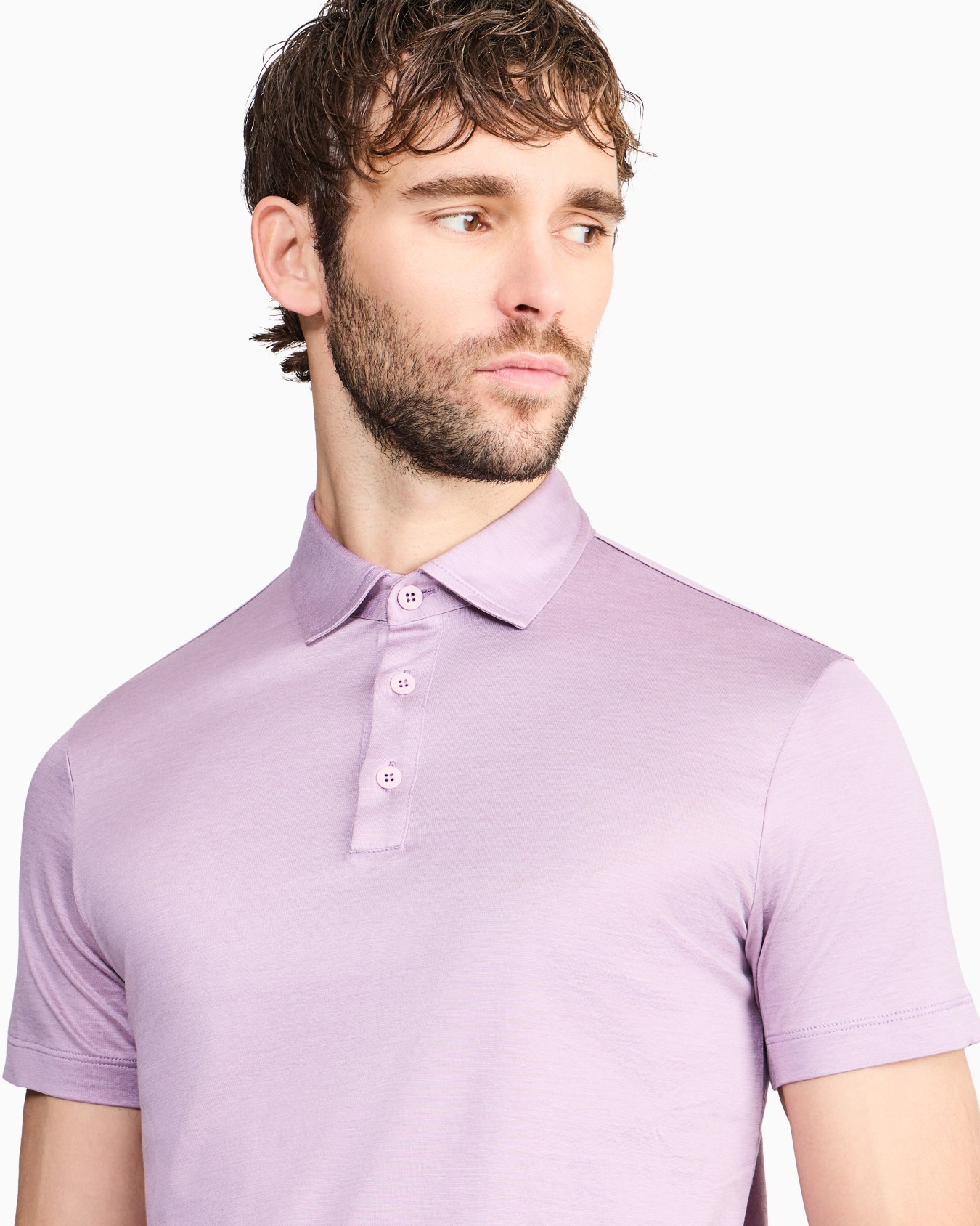 Silk and cotton-mélange jersey polo shirt Slide 4