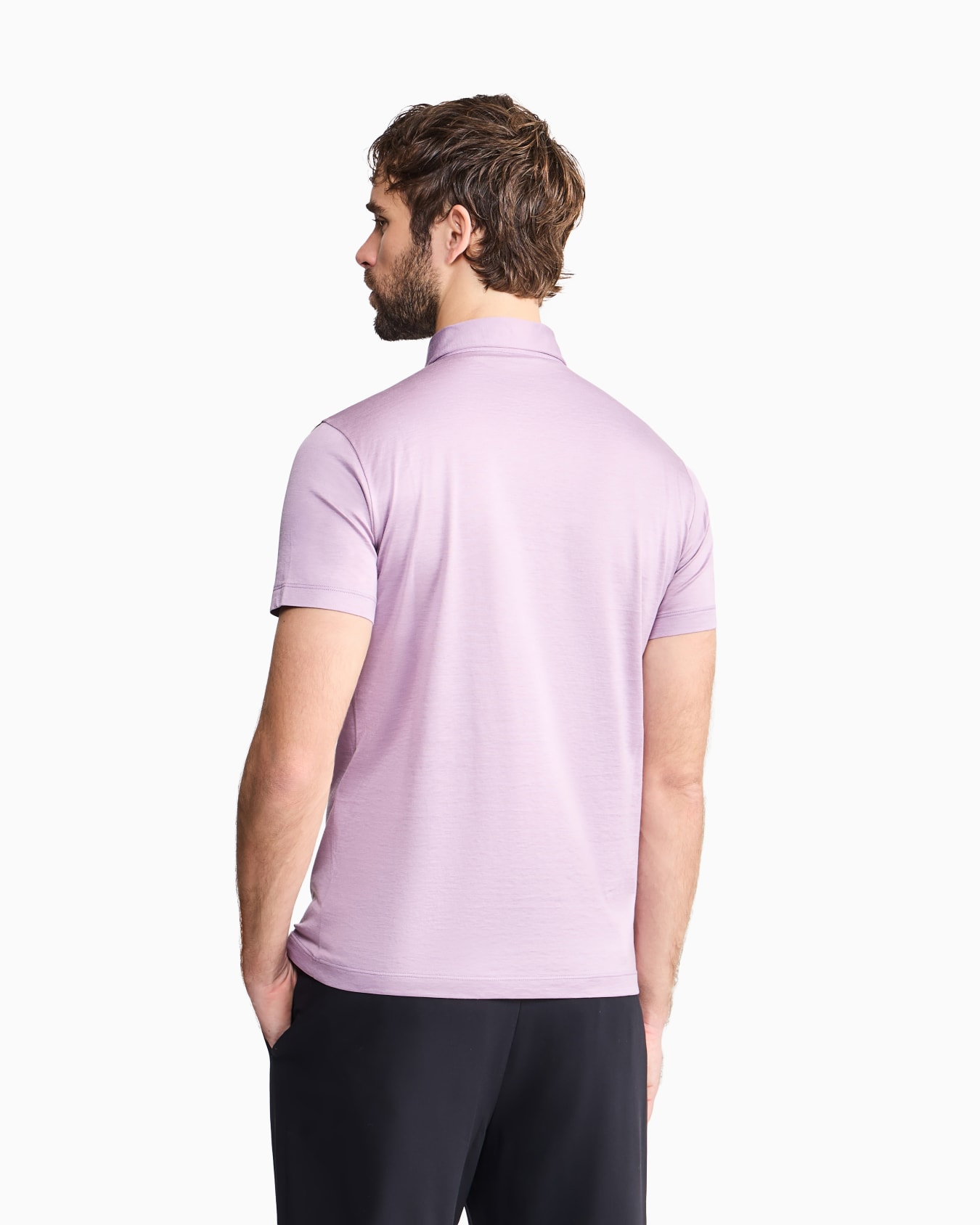 Silk and cotton-mélange jersey polo shirt Slide 2