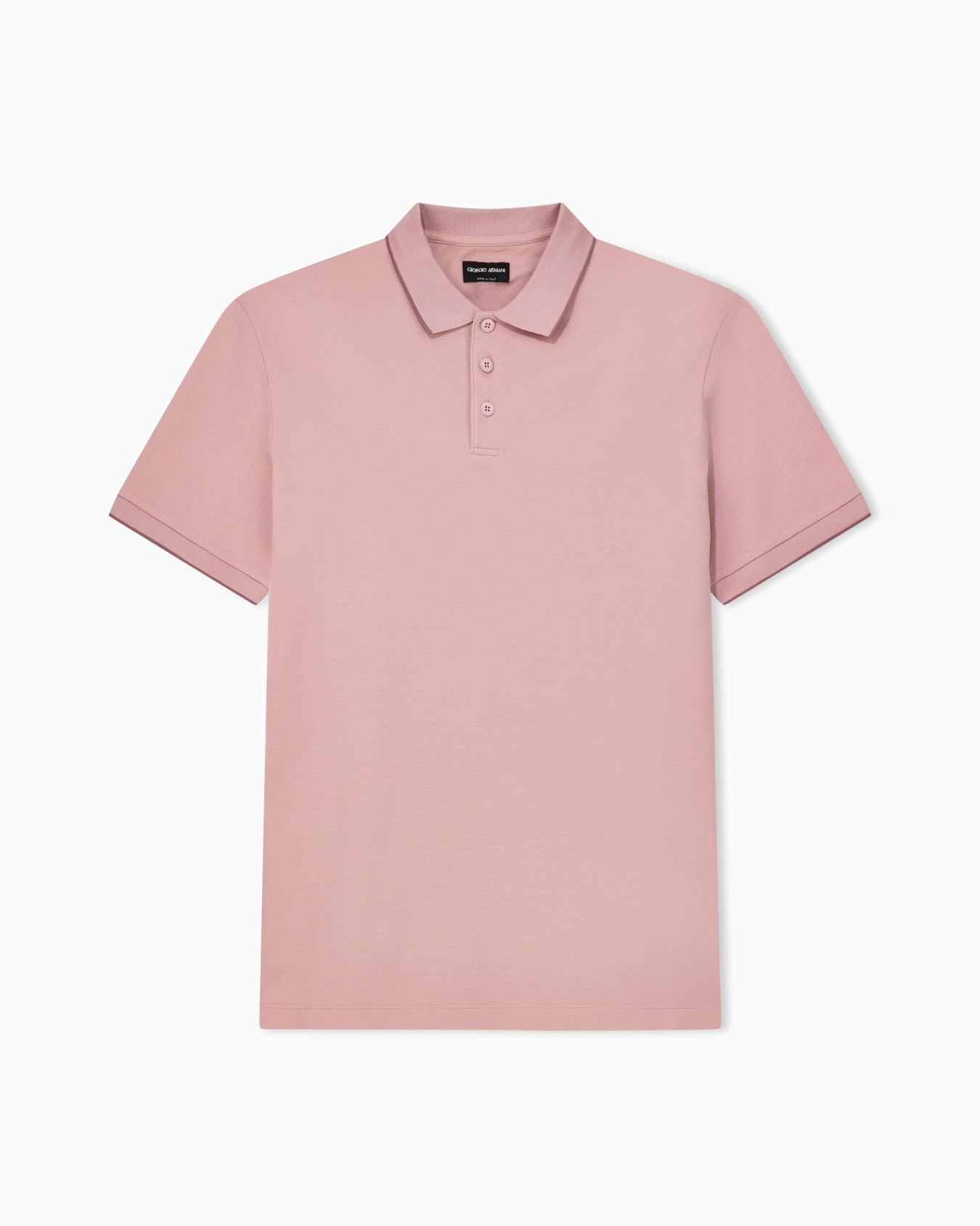 Piqué polo shirt in lisle cotton yarn Slide 0