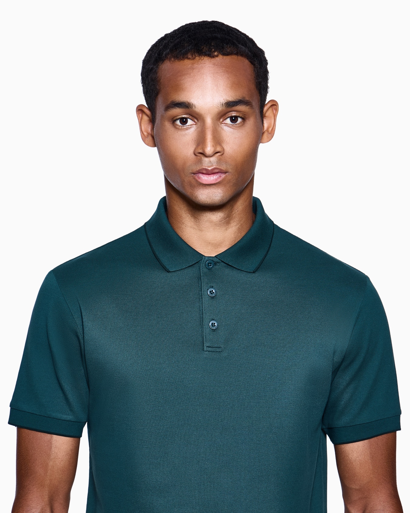 Polo en piqué de coton en fil d’Écosse Diapositive 4