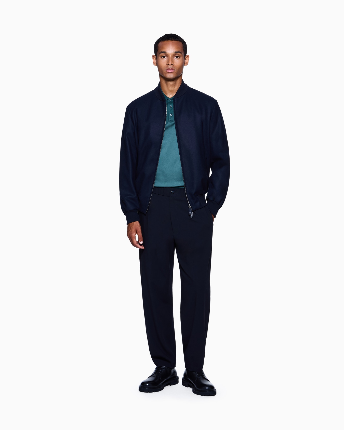 Polo en piqué de coton en fil d’Écosse Diapositive 1