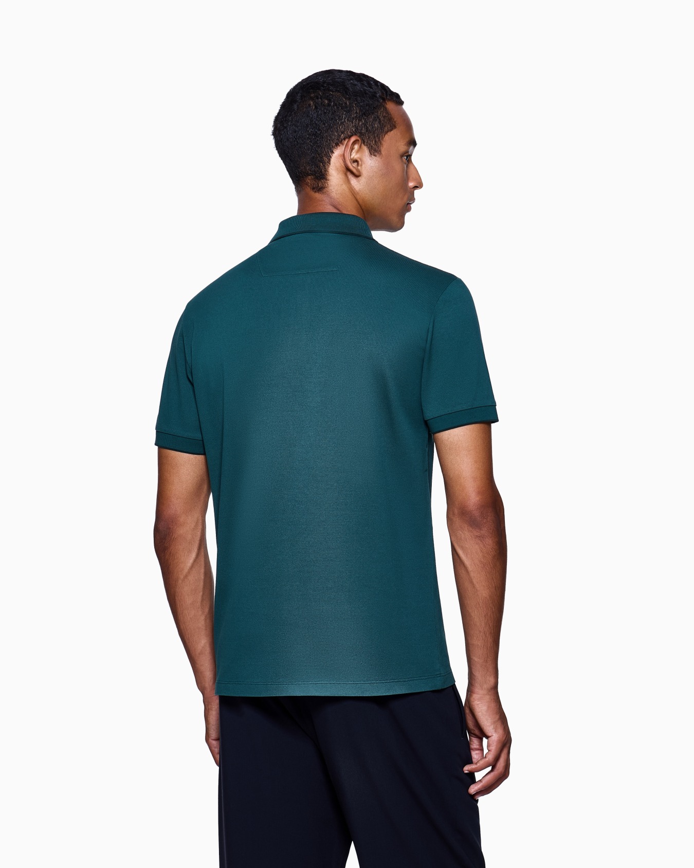 Polo en piqué de coton en fil d’Écosse Diapositive 2