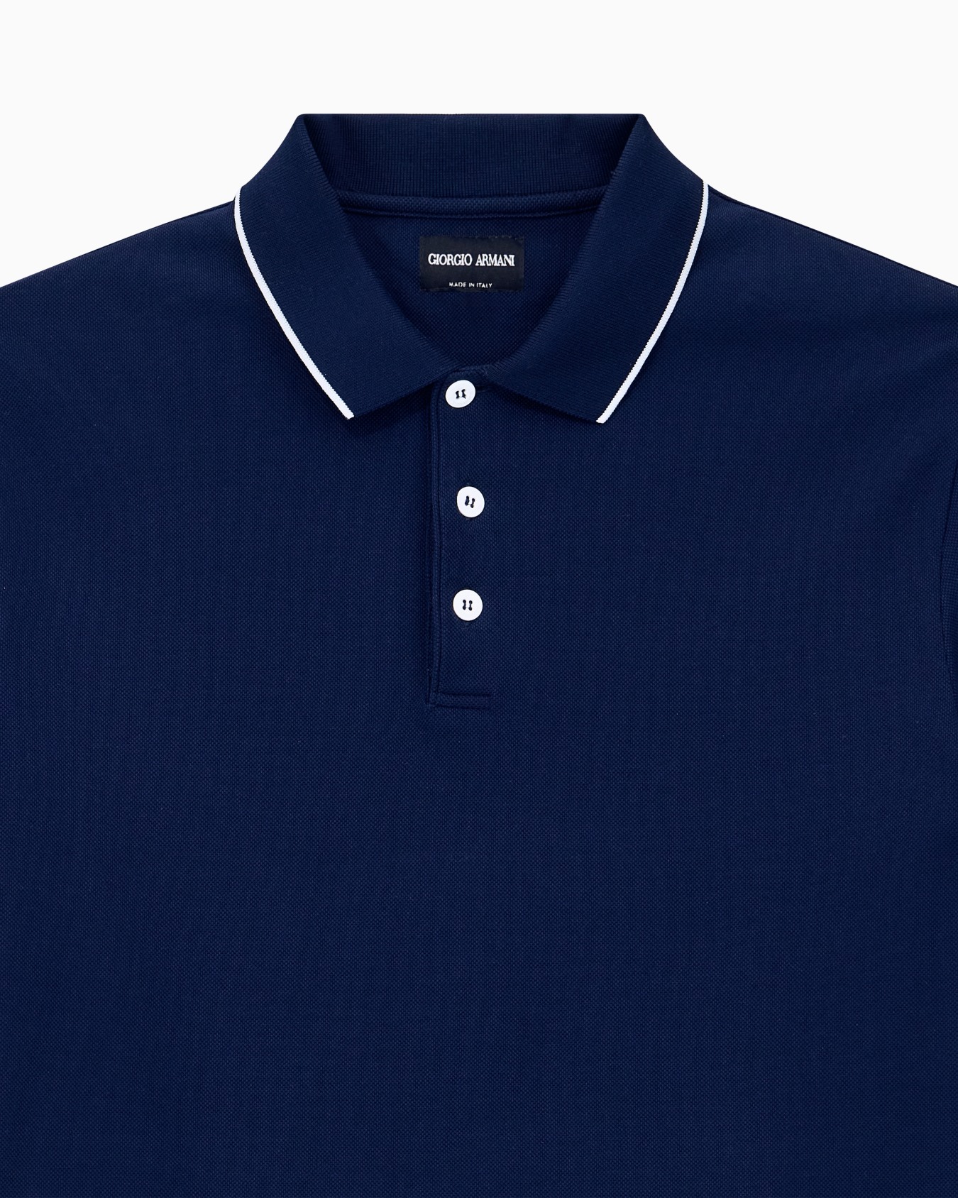 Polo en piqué de coton en fil d’Écosse Diapositive 4