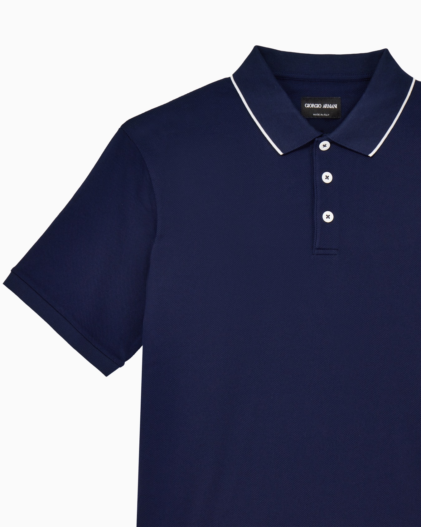 Piqué polo shirt in lisle cotton yarn Slide 4