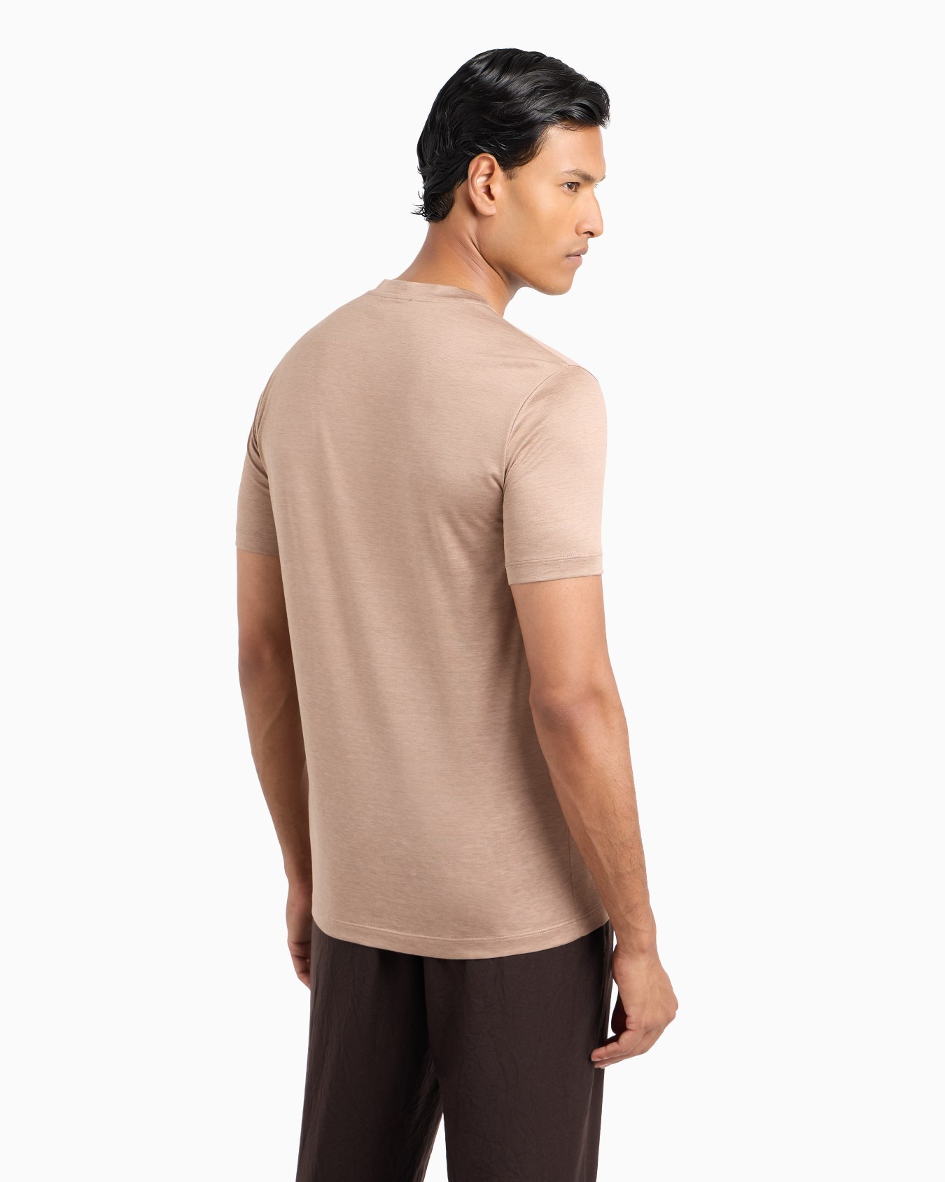 Camiseta de punto jersey de mezcla de seda y algodón Diapositiva 2