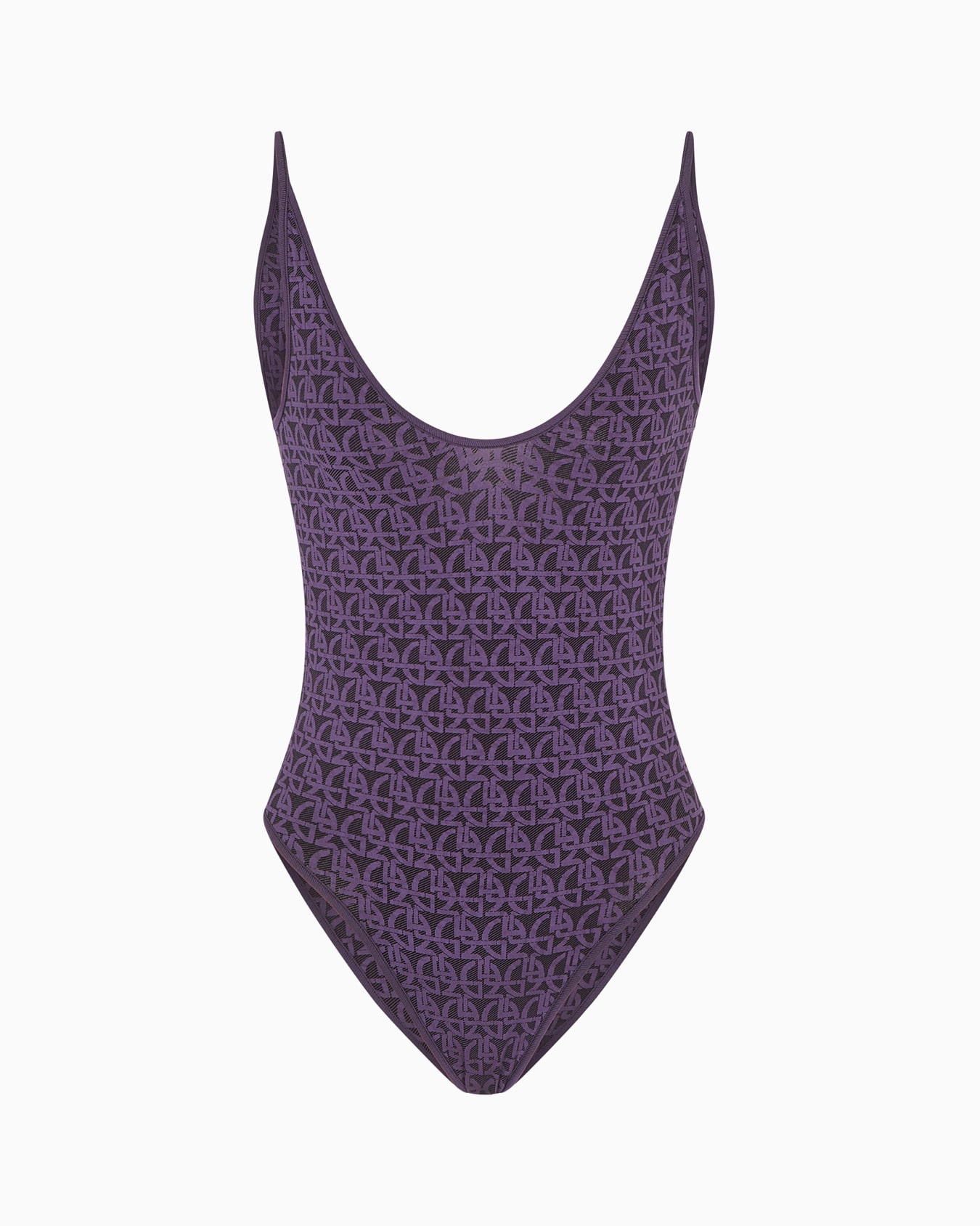 Body aus Jacquard-Stoff mit Monogramm Folie 0